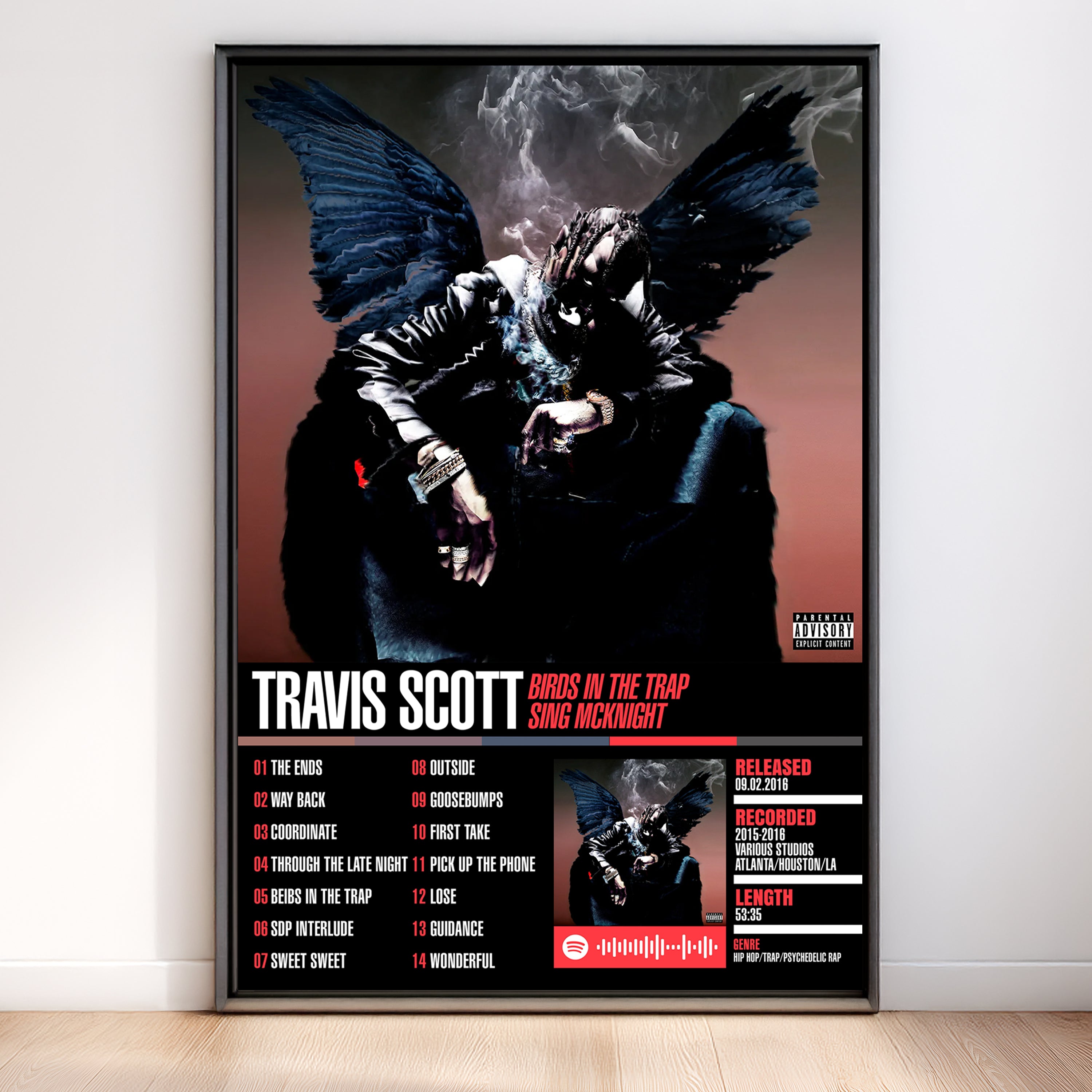 Travis Scott – Birds in the Trap Sing McKnight | Tracklist (2-Poster Set)