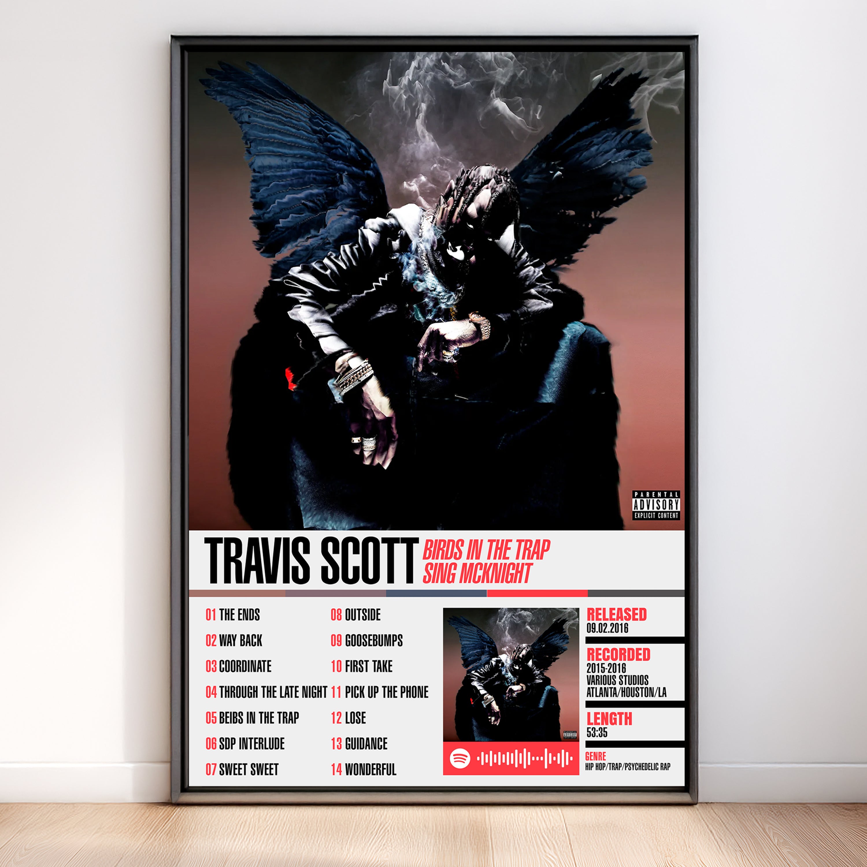 Travis Scott – Birds in the Trap Sing McKnight | Tracklist (2-Poster Set)