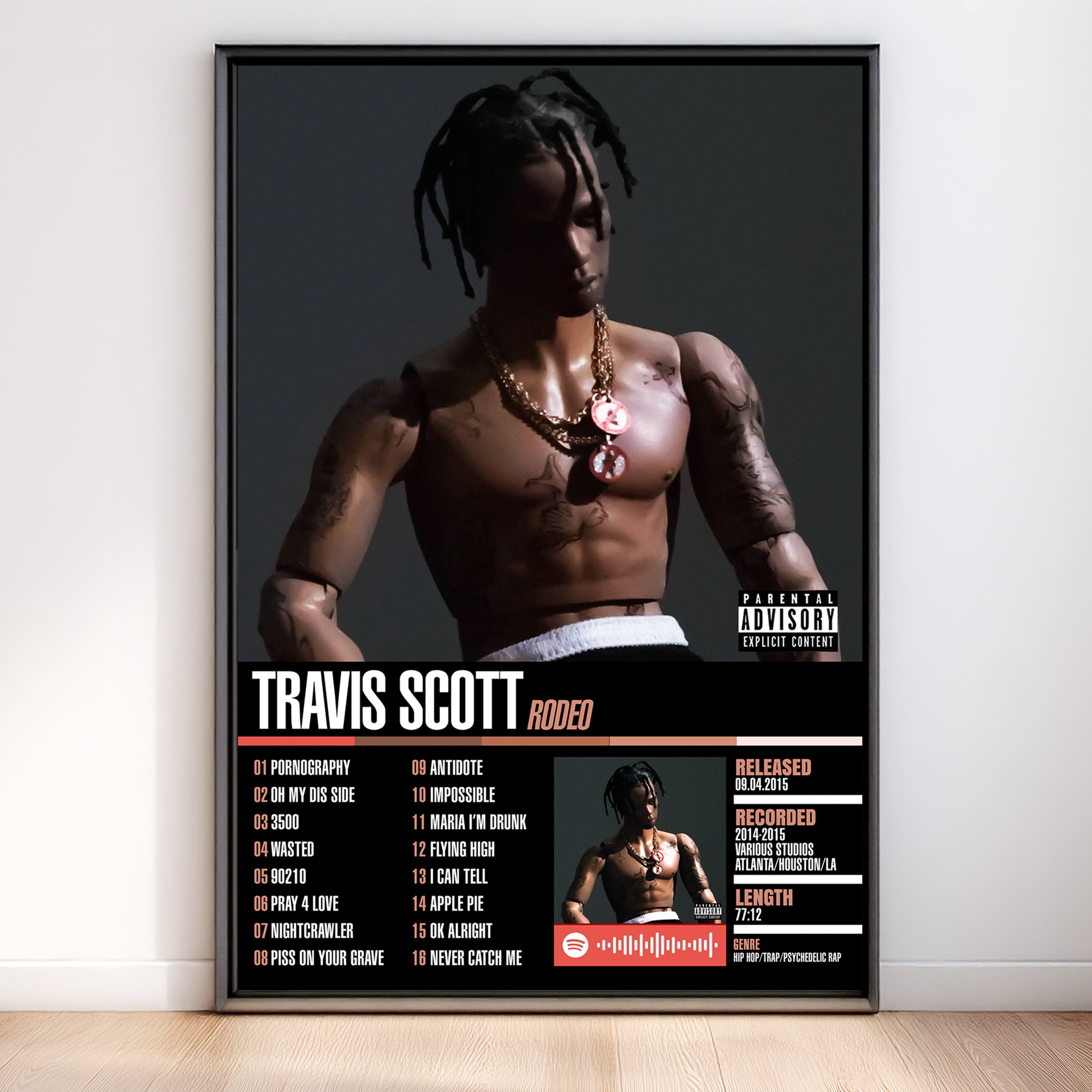 Travis Scott – Rodeo | Tracklist (2-Poster Set)
