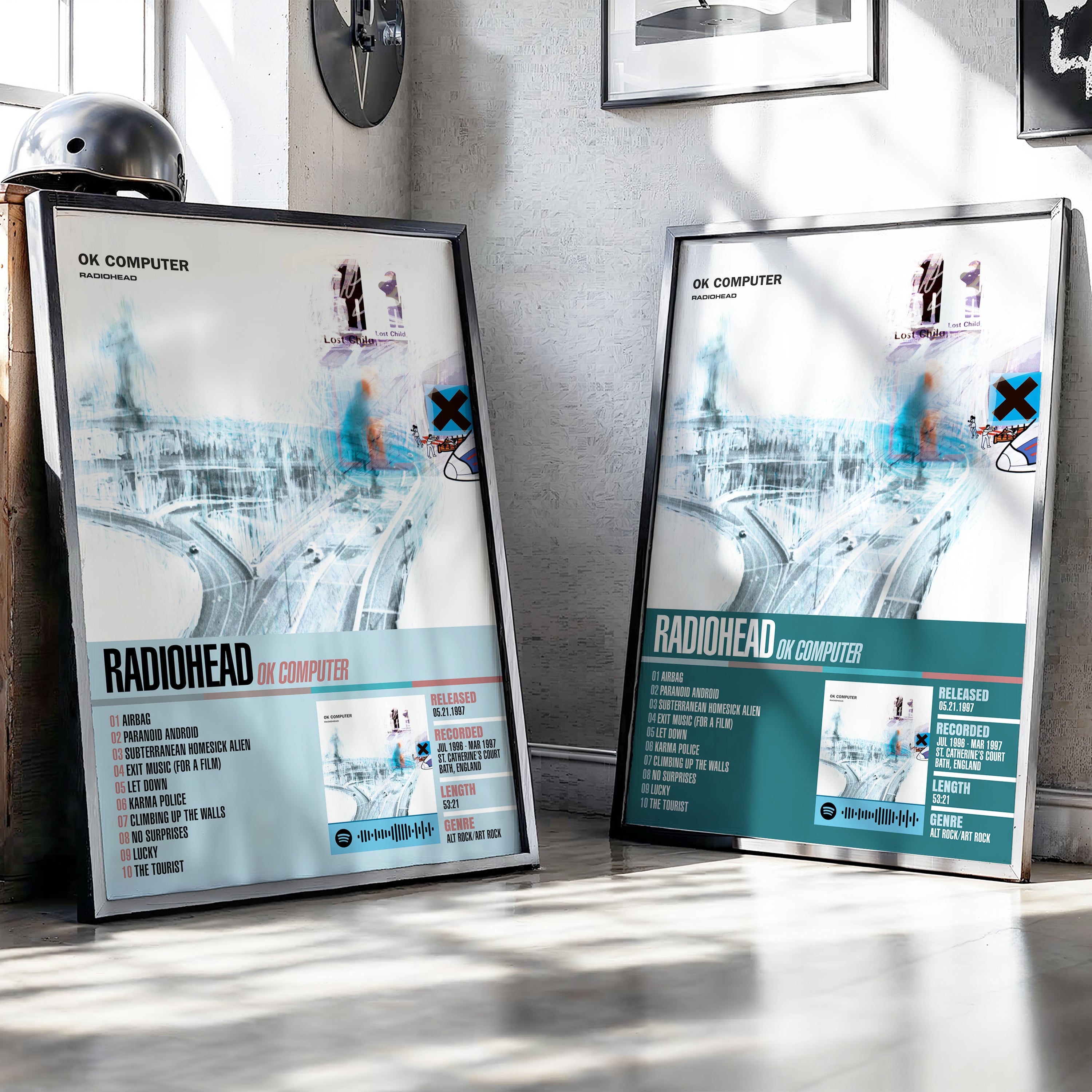 Radiohead – OK Computer | Tracklist (2-Poster Set)