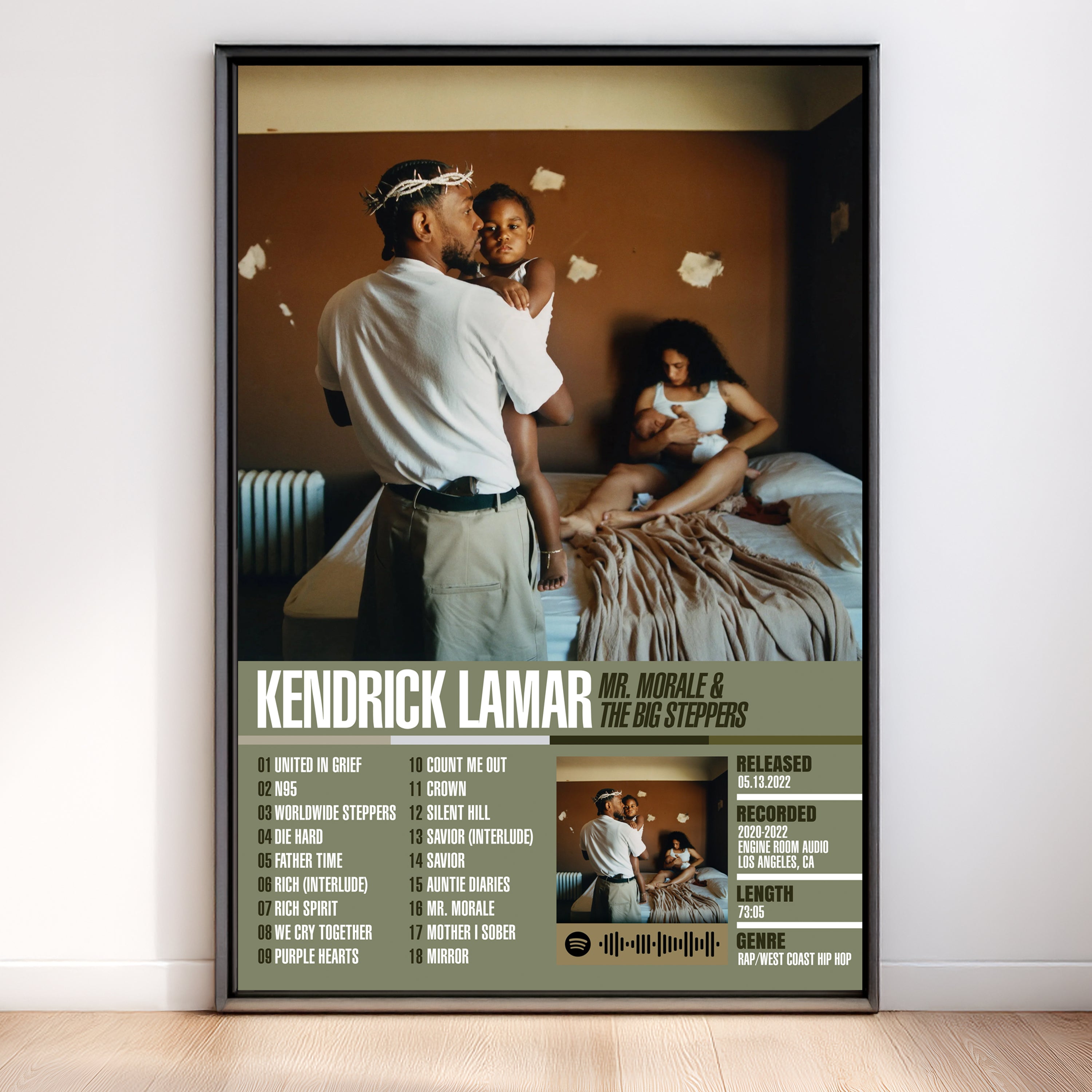 Kendrick Lamar – Mr. Morale & the Big Steppers | Tracklist (2-Poster Set)