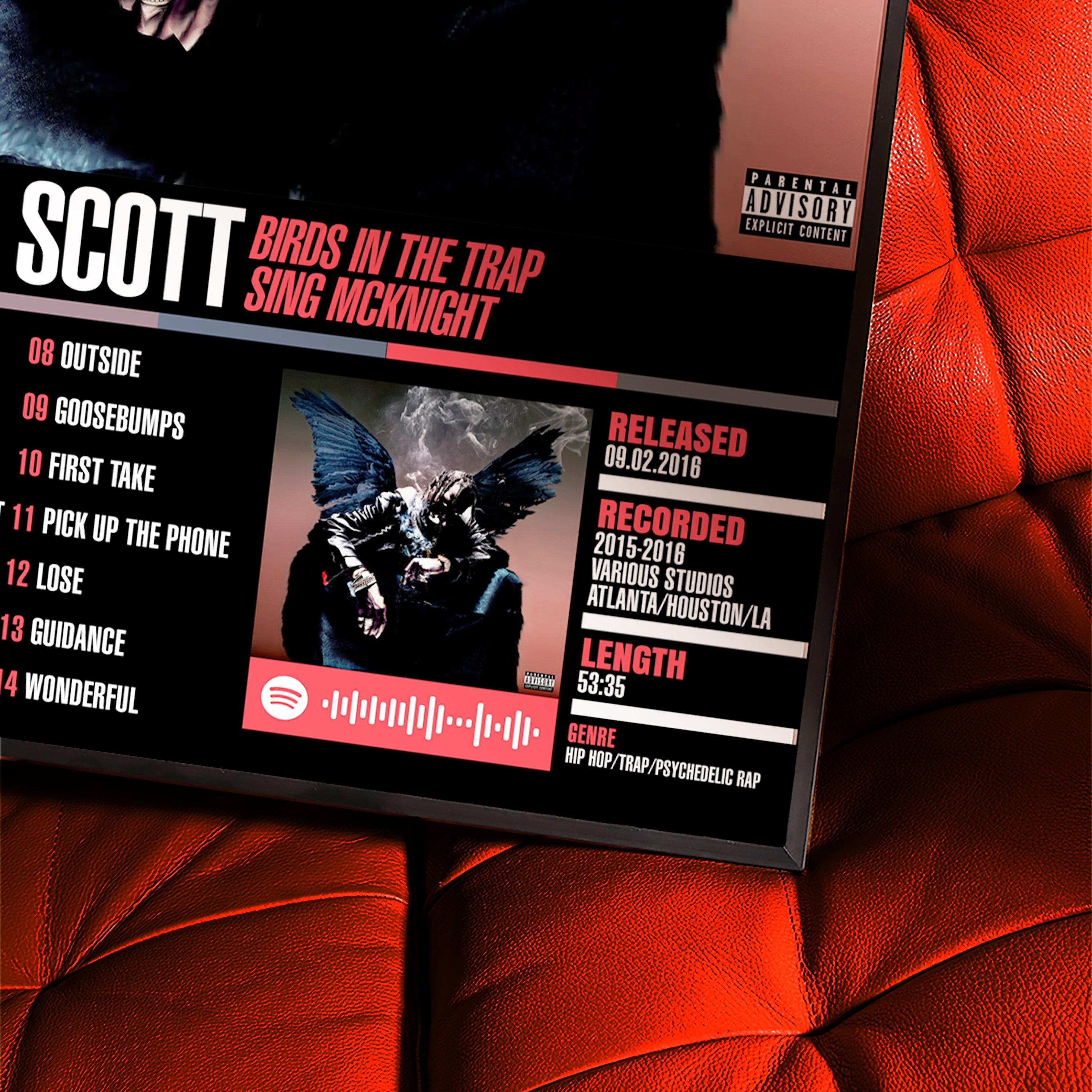 Travis Scott – Birds in the Trap Sing McKnight | Tracklist (2-Poster Set)