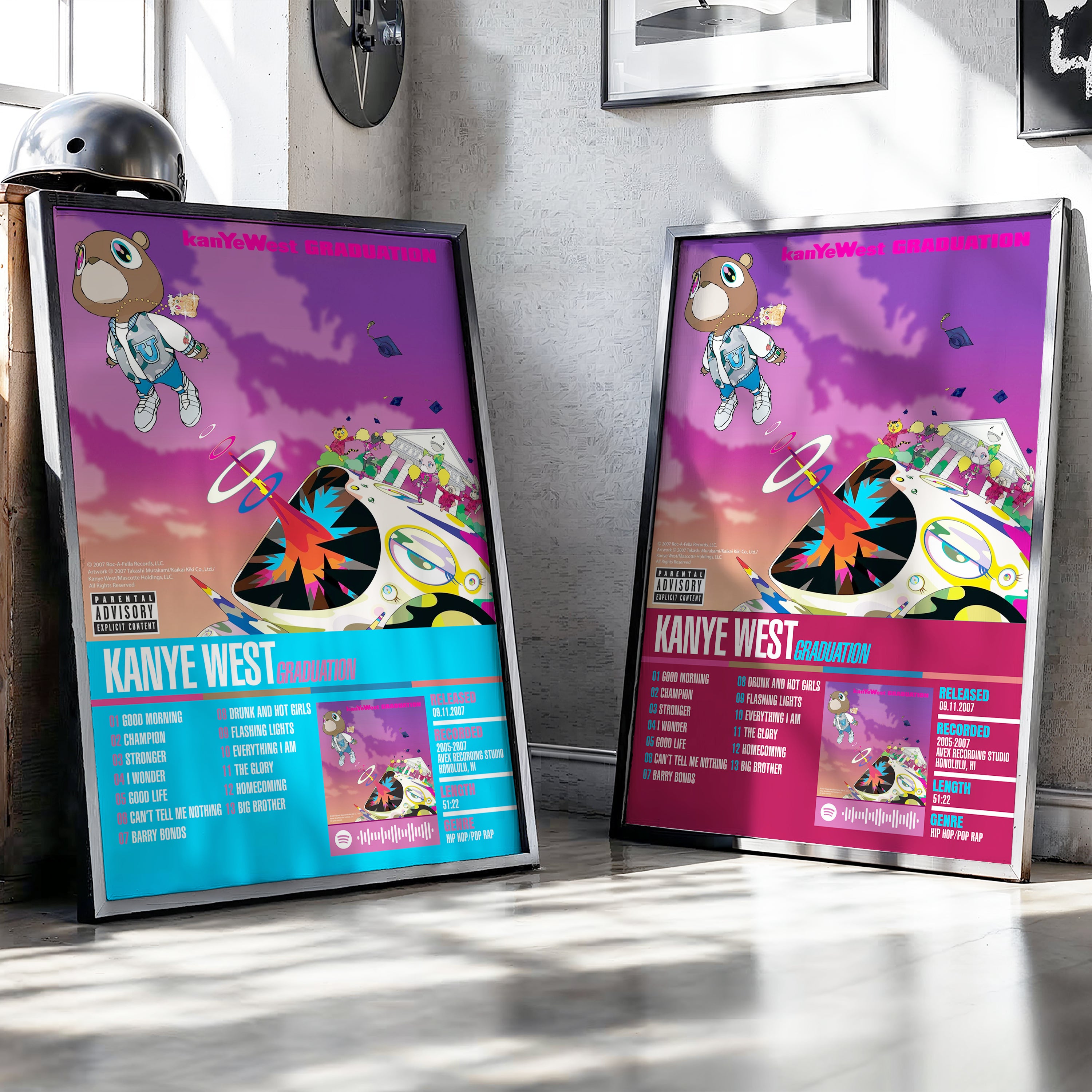 Kanye West – Graduation | Tracklist (2-Poster Set)