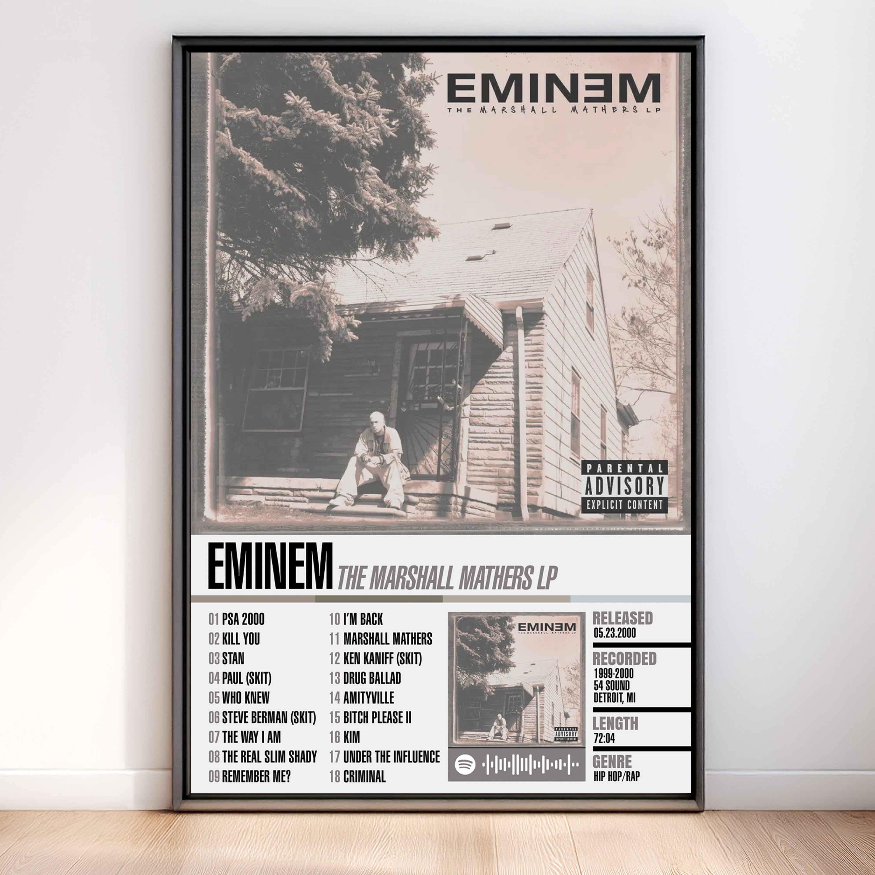 Eminem – The Marshall Mathers LP | Tracklist (2-Poster Set)