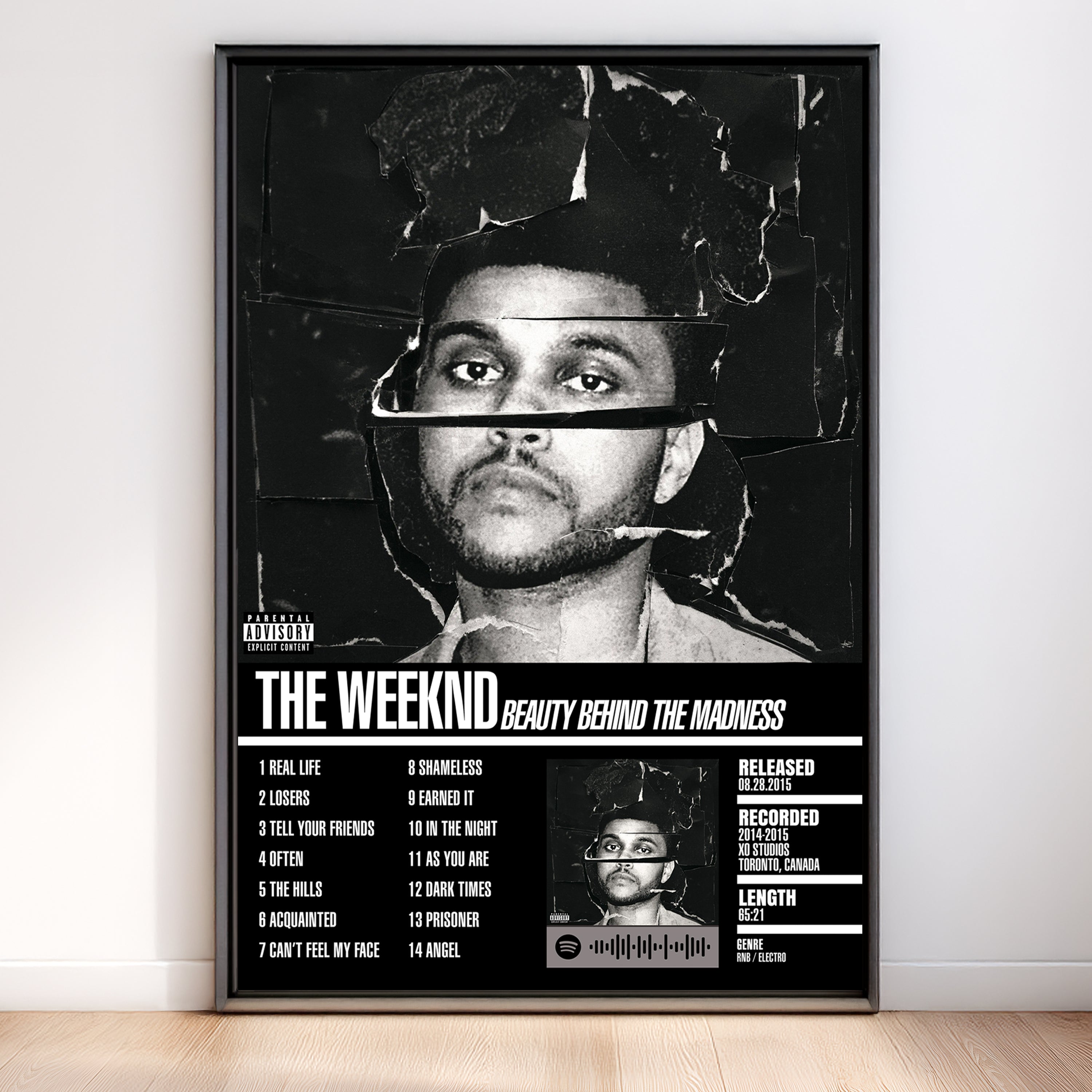The Weeknd – Beauty Behind the Madness | Tracklist (2-Poster Set)