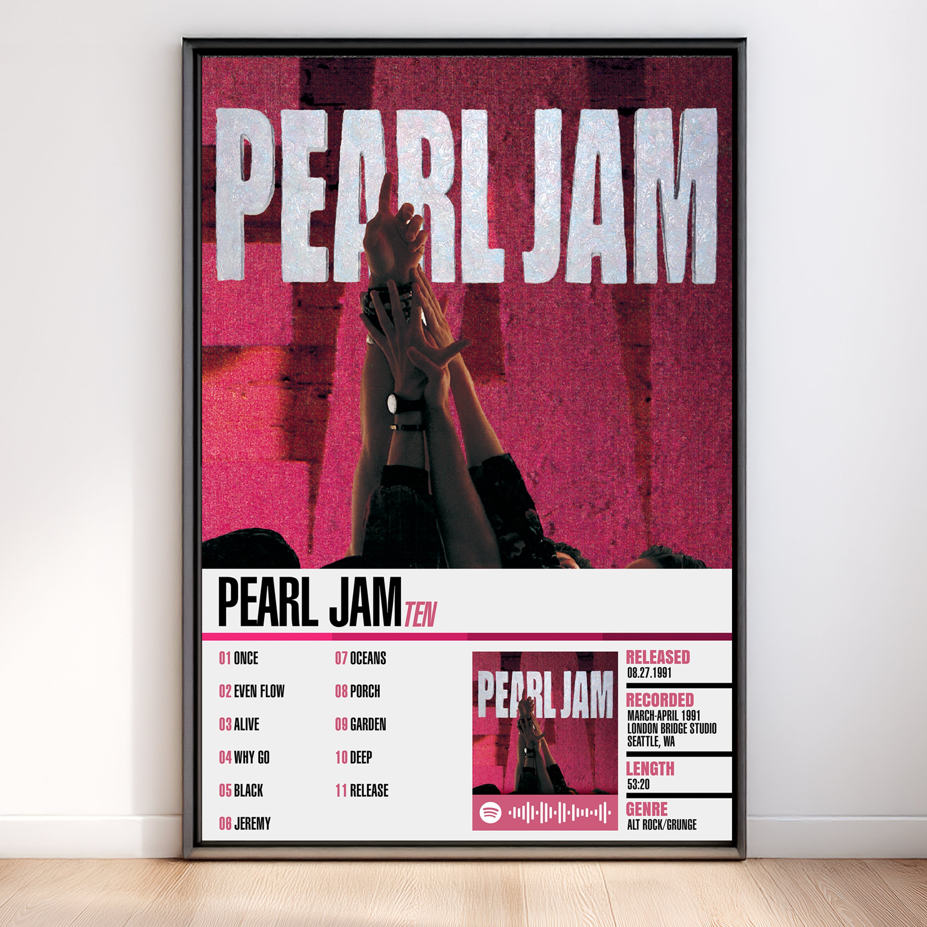 Pearl Jam – Ten | Tracklist (2-Poster Set)