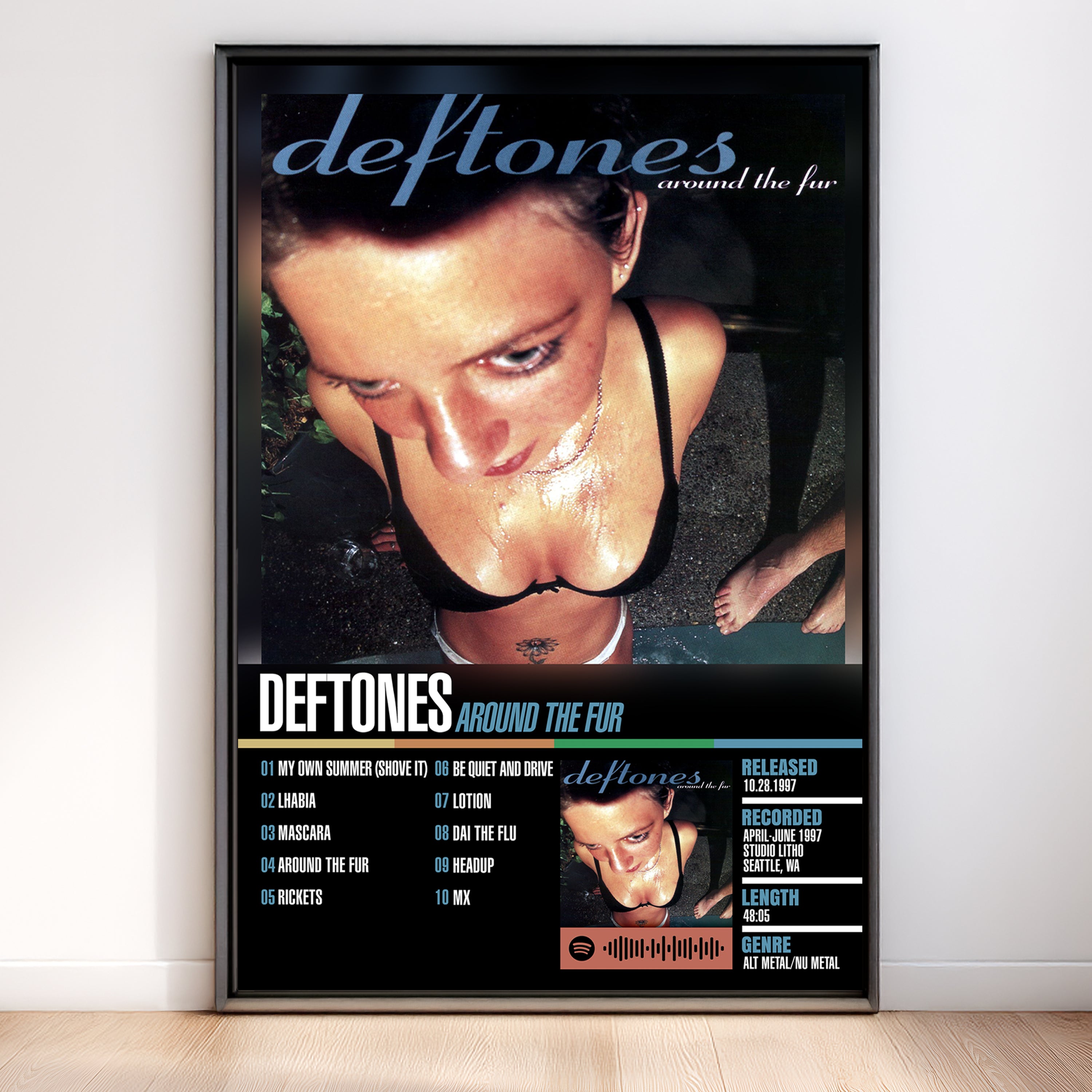Deftones – Around the Fur | Tracklist (2-Poster Set)