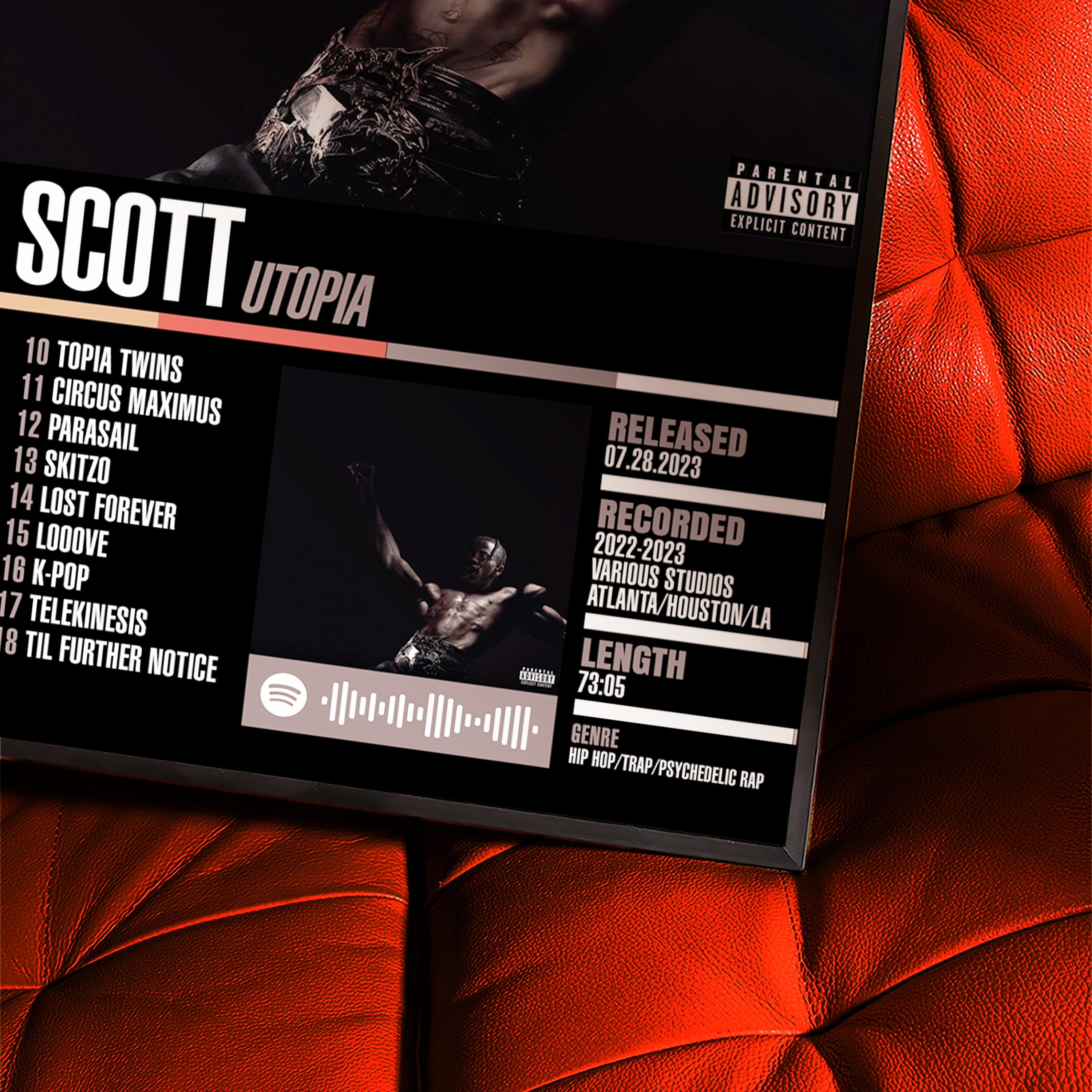Travis Scott – Utopia | Tracklist (2-Poster Set)