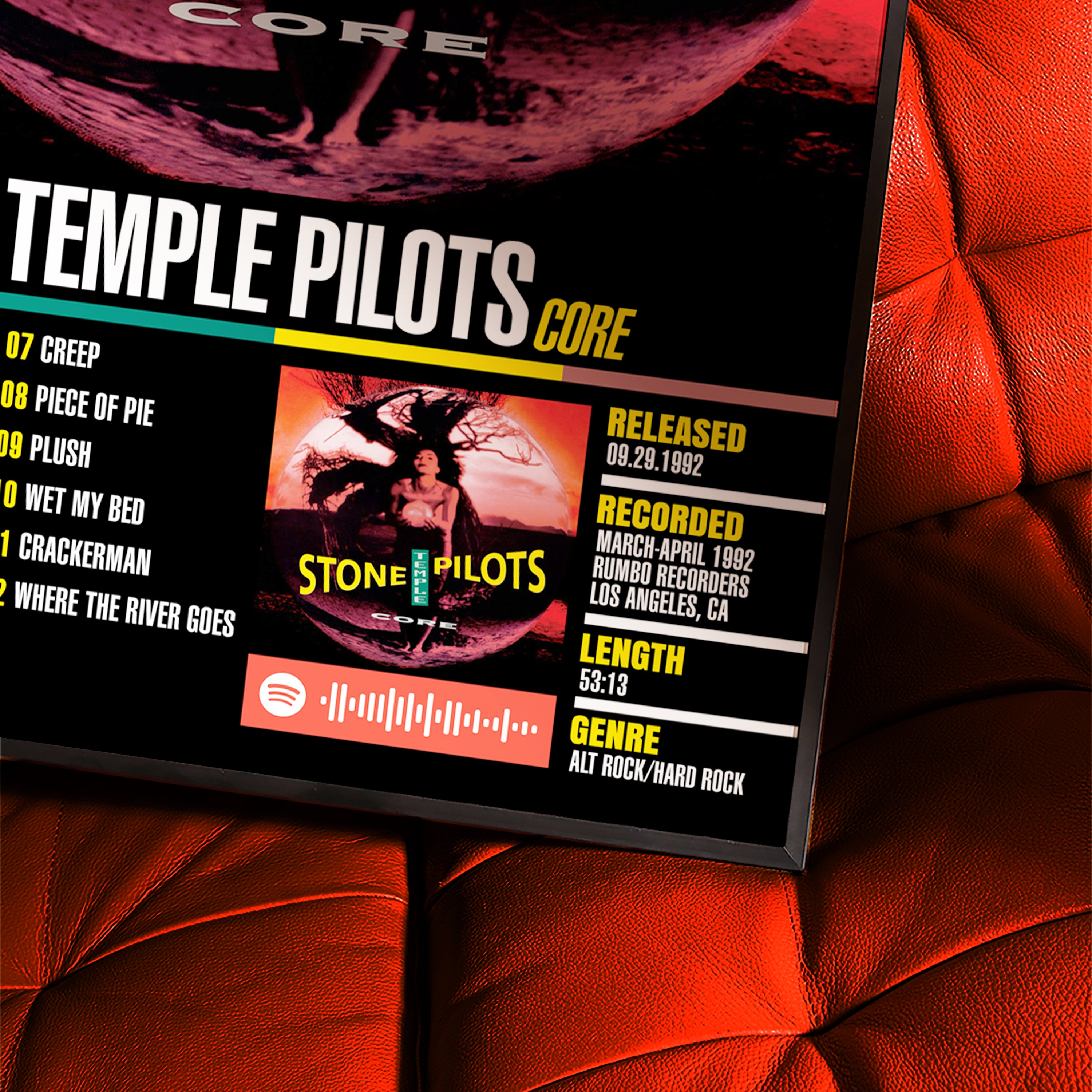 Stone Temple Pilots – Core | Tracklist (2-Poster Set)