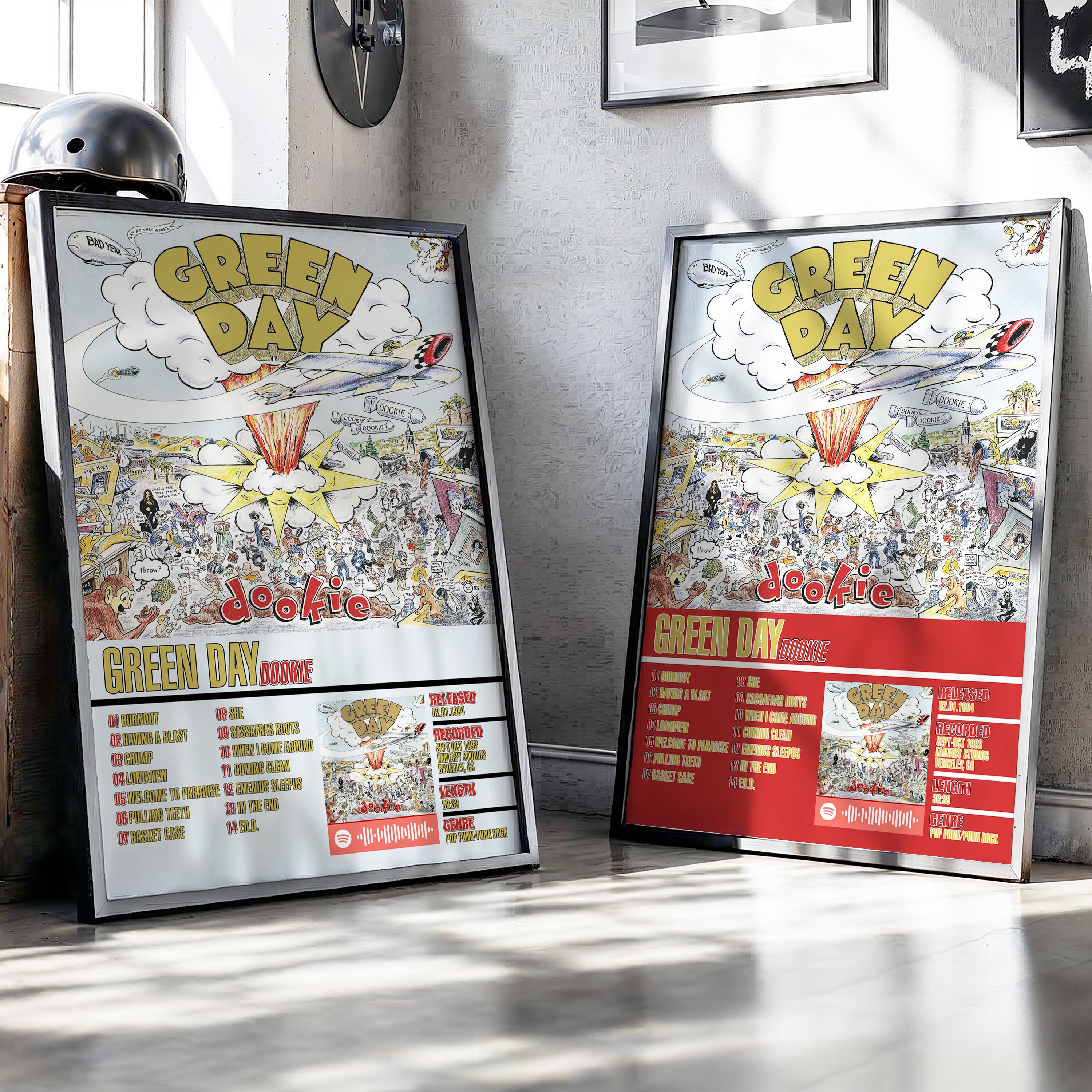 Green Day – Dookie | Tracklist (2-Poster Set)