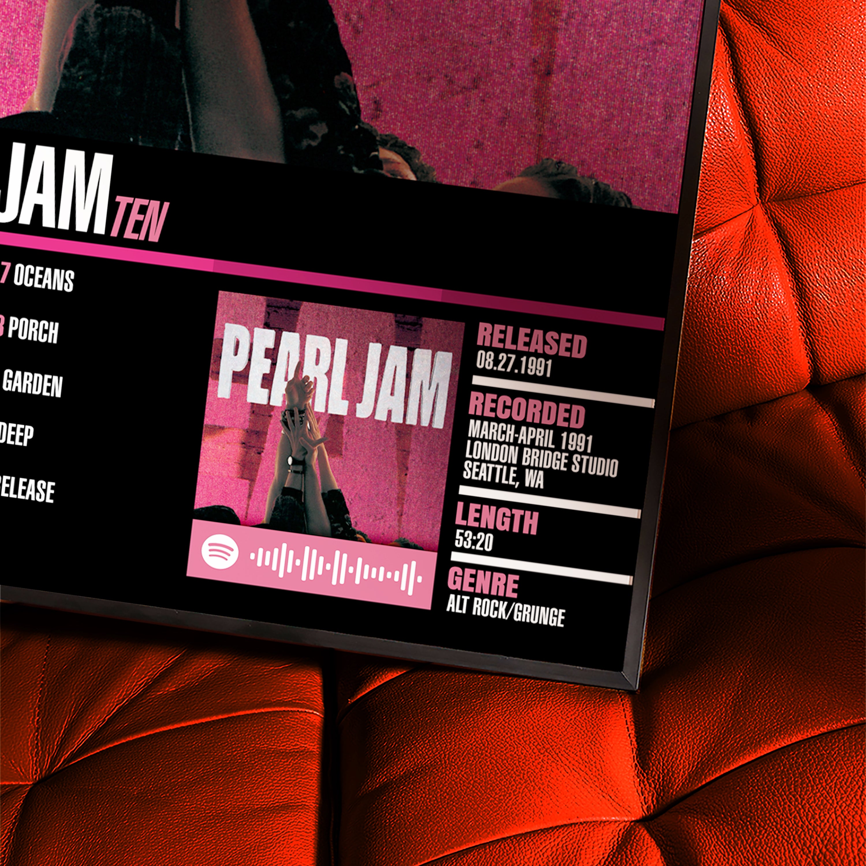 Pearl Jam – Ten | Tracklist (2-Poster Set)