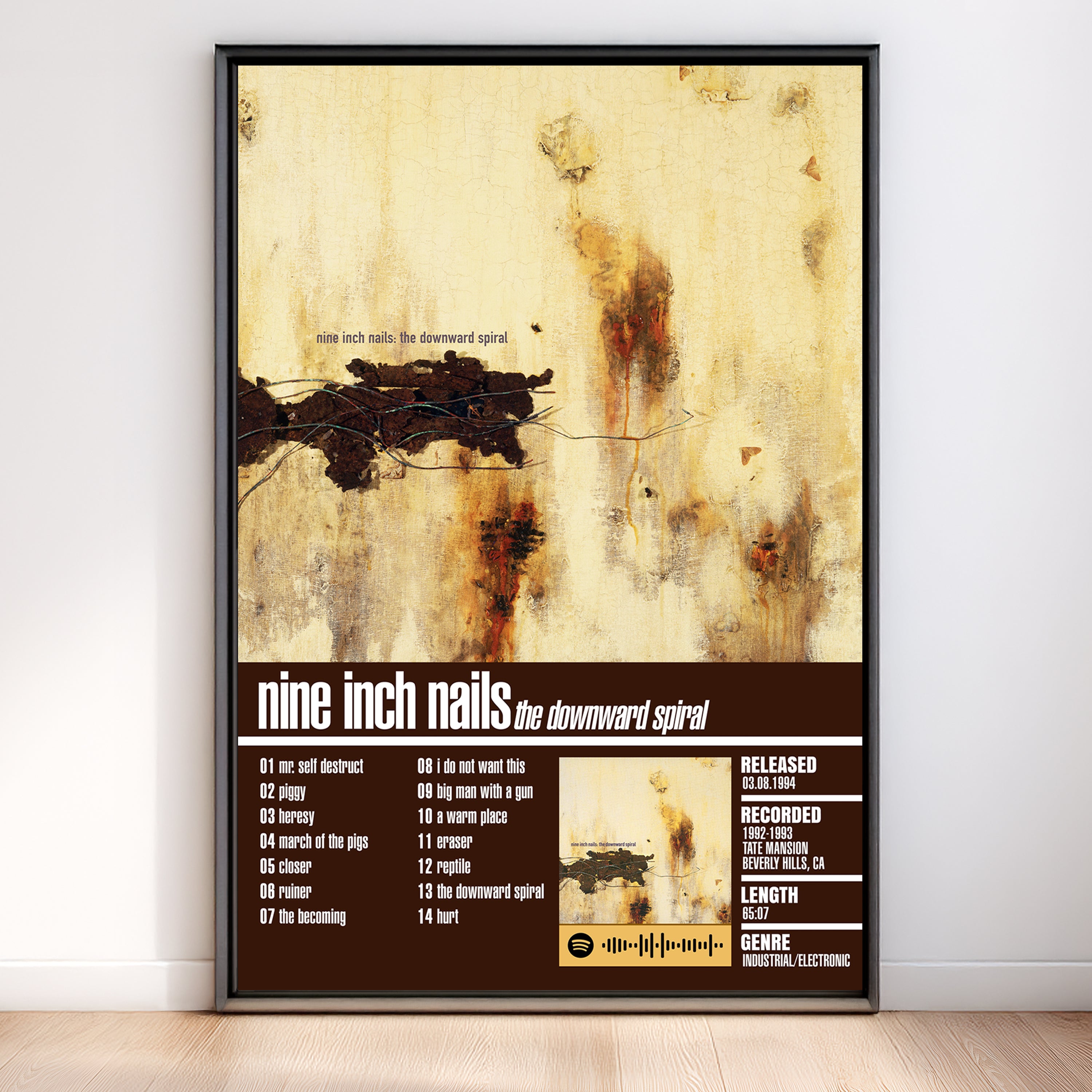 Nine Inch Nails – The Downward Spiral | Tracklist (2-Poster Set)