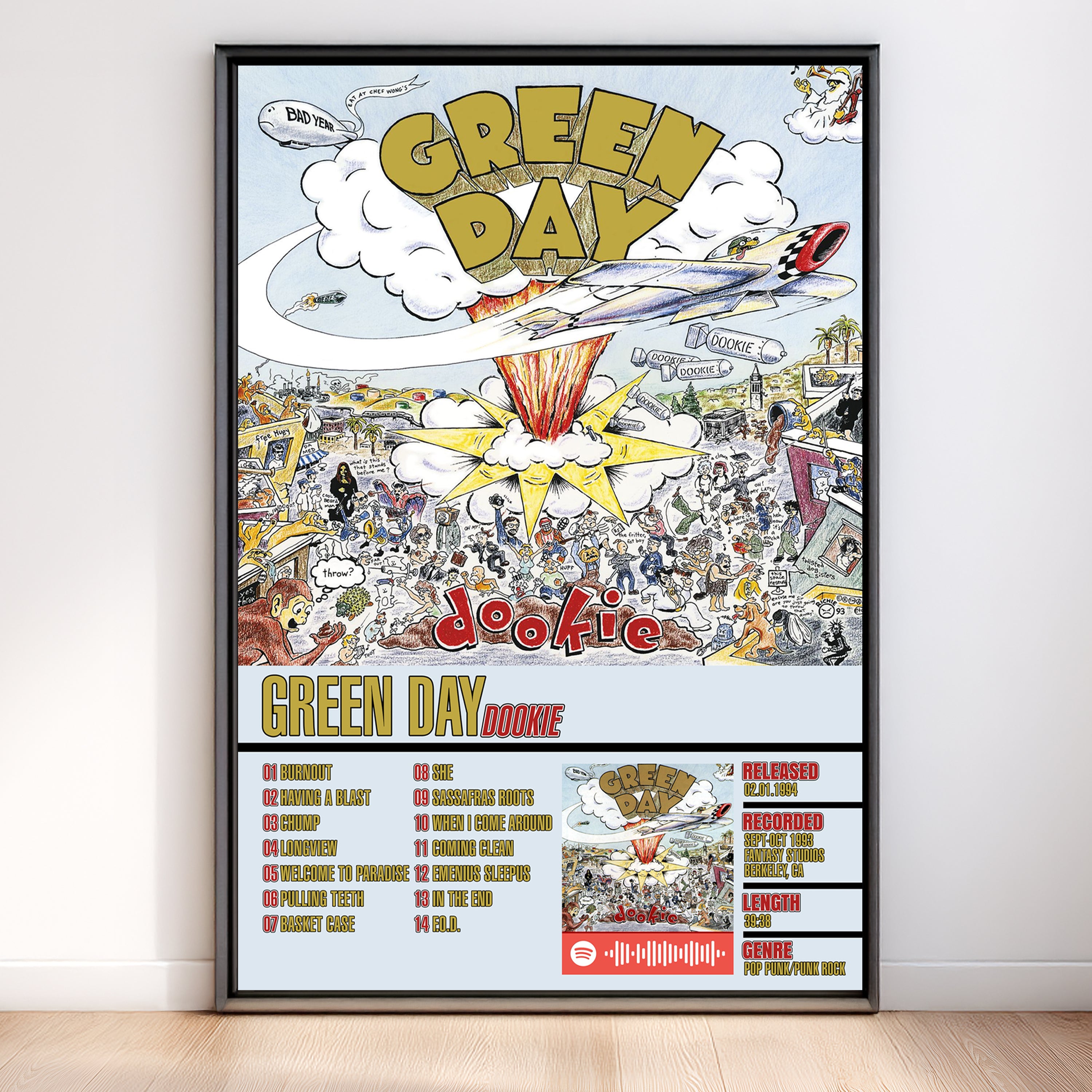 Green Day – Dookie | Tracklist (2-Poster Set)