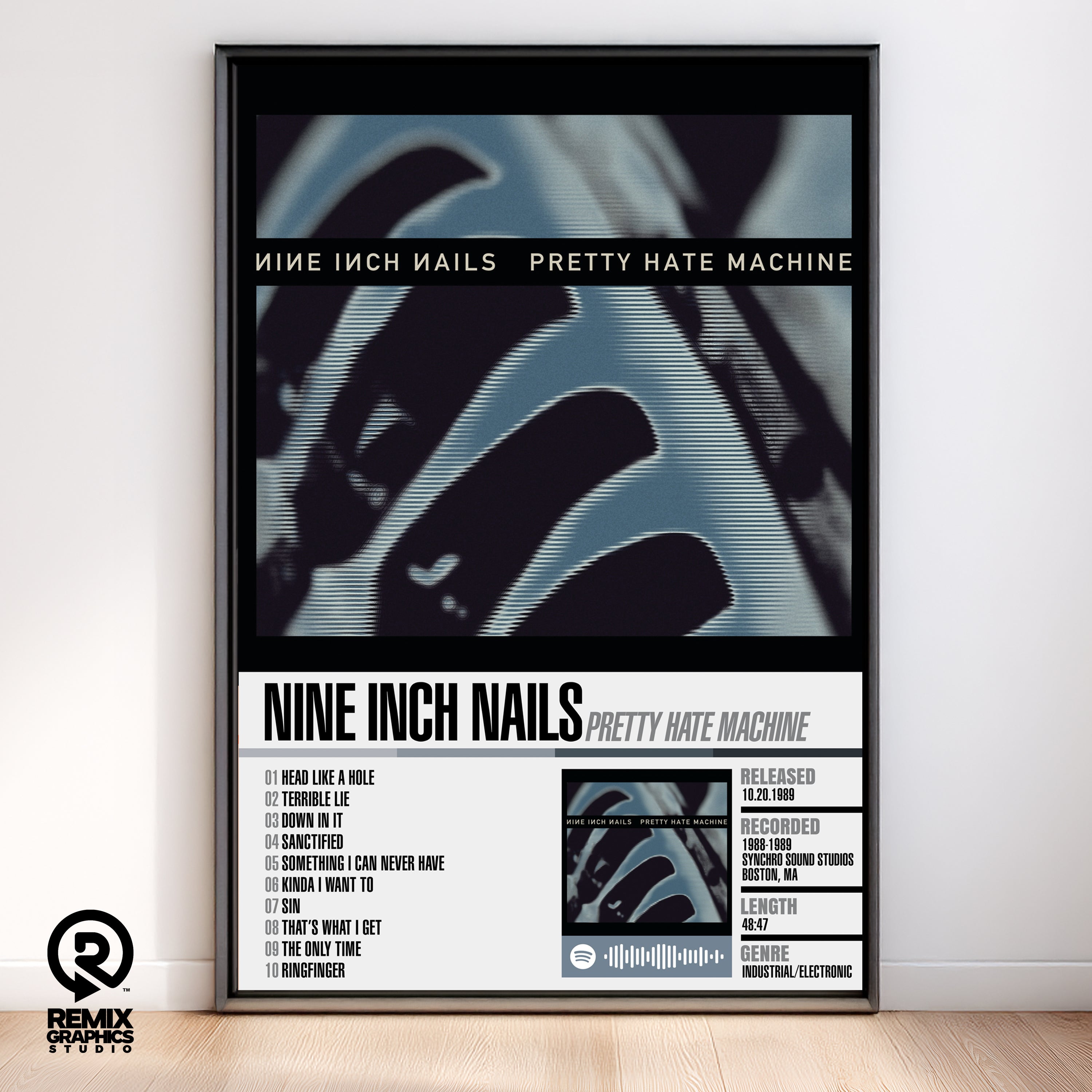 Nine Inch Nails – Pretty Hate Machine | Tracklist (2-Poster Set)