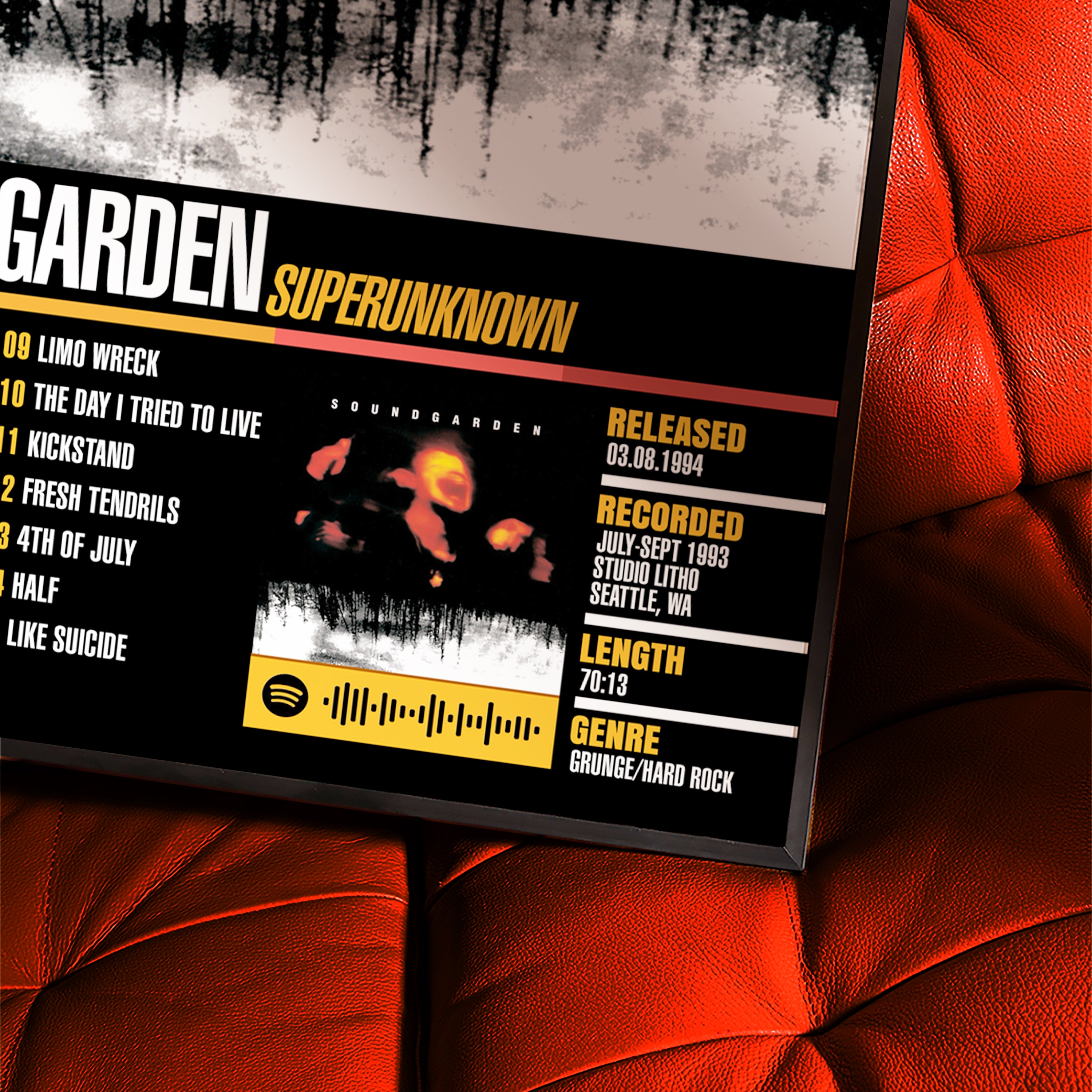 Soundgarden – Superunknown | Tracklist (2-Poster Set)