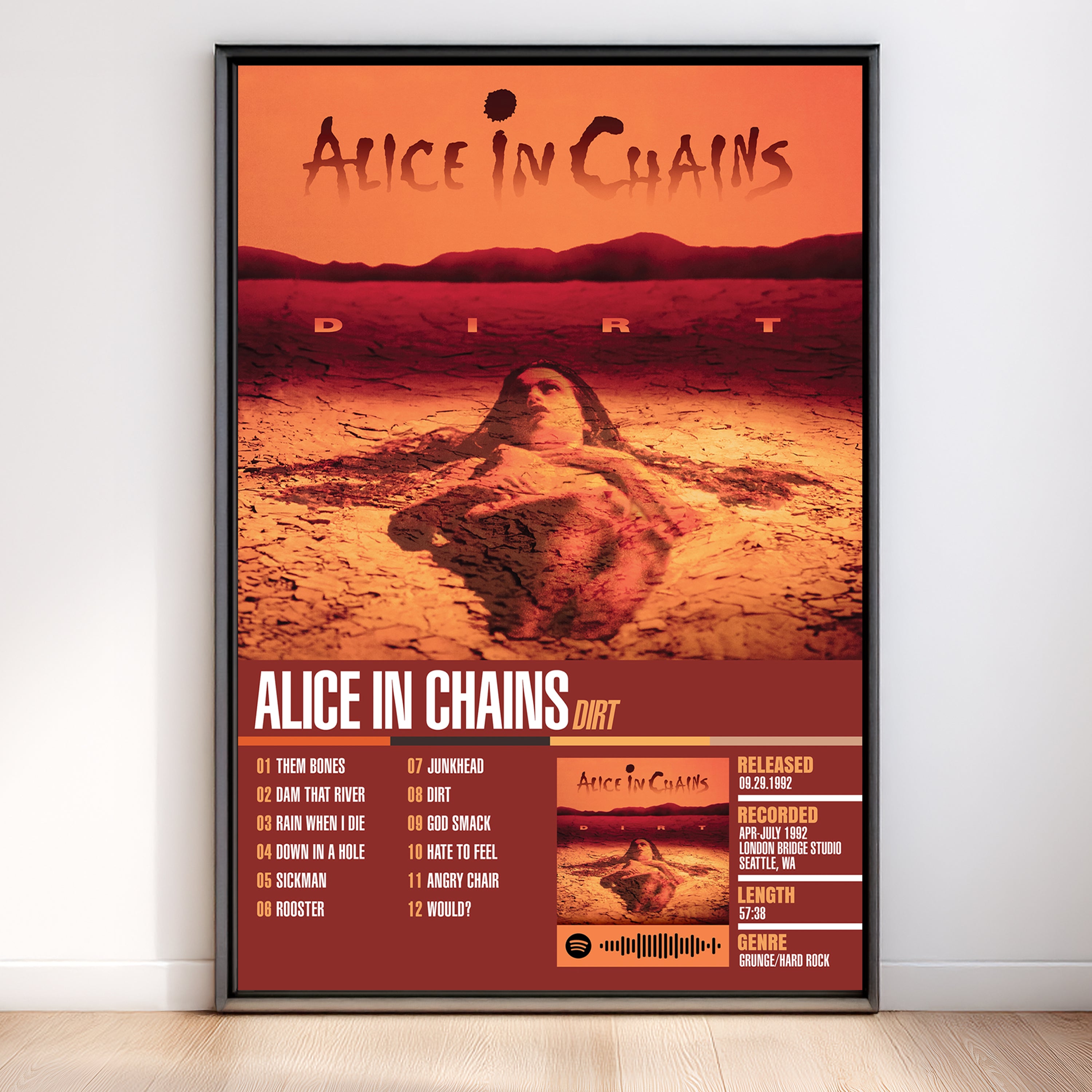Alice In Chains – Dirt | Tracklist (2-Poster Set)