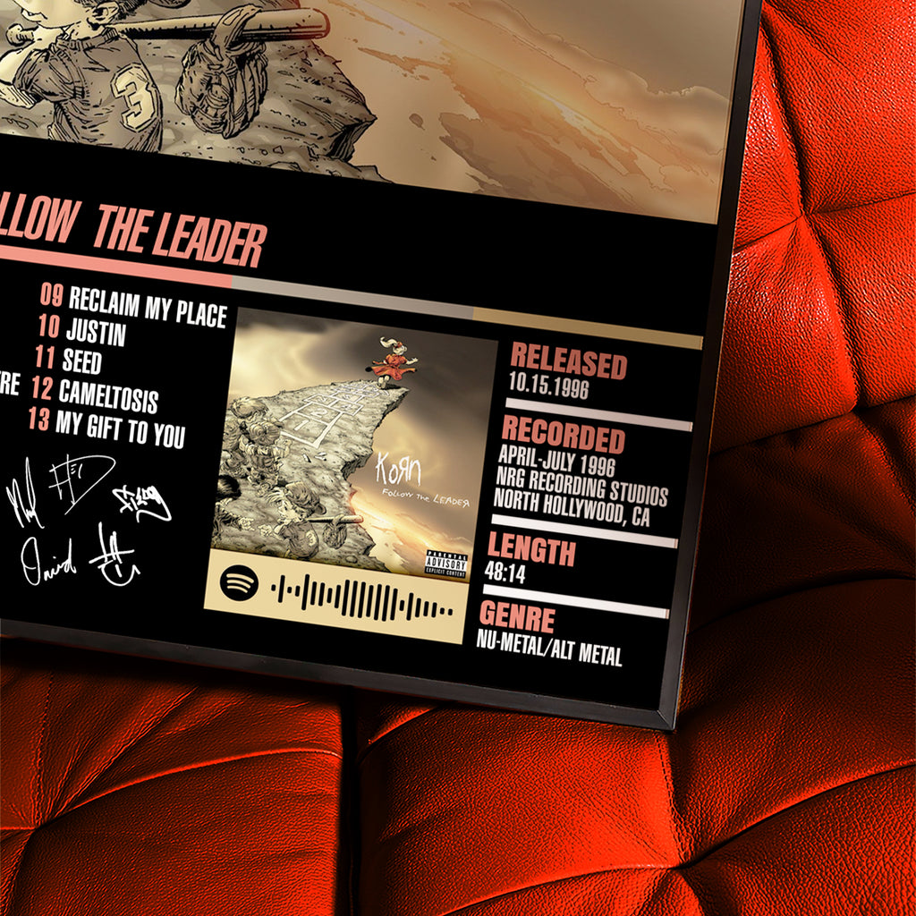 Korn – Follow the Leader | Tracklist Poster