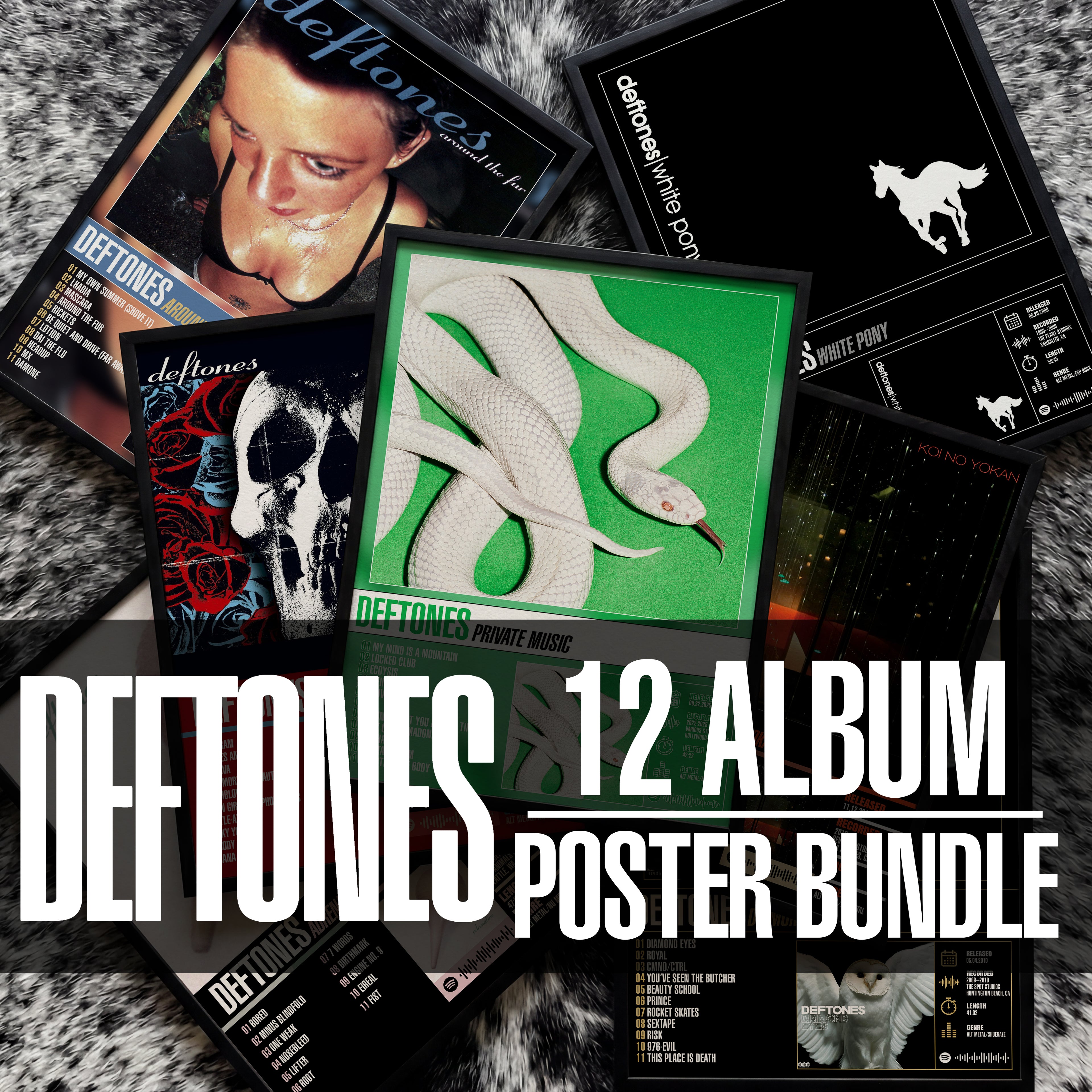 Deftones - 12 Album Poster Bundle (Digital Download)