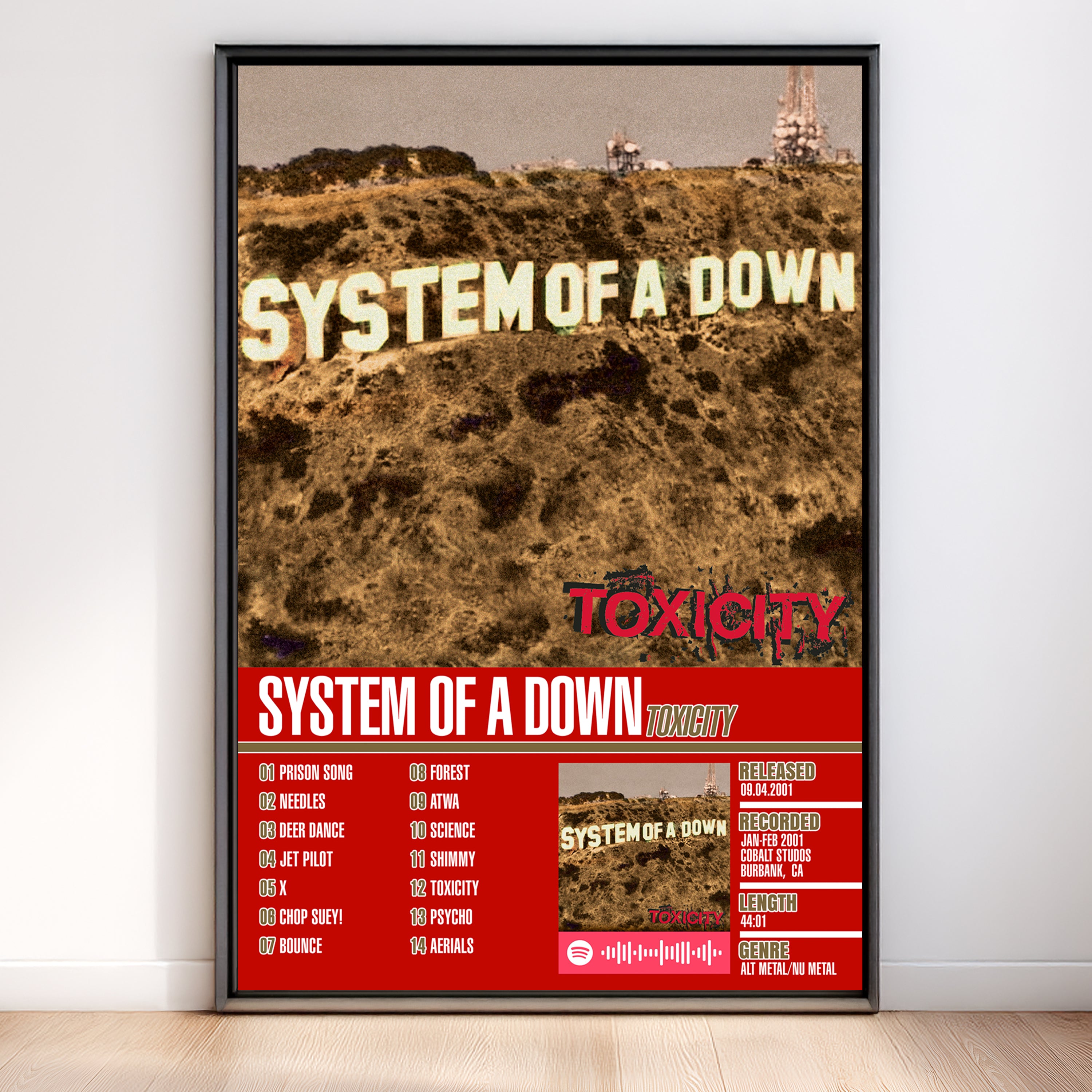 System of a Down – Toxicity | Tracklist (2-Poster Set)