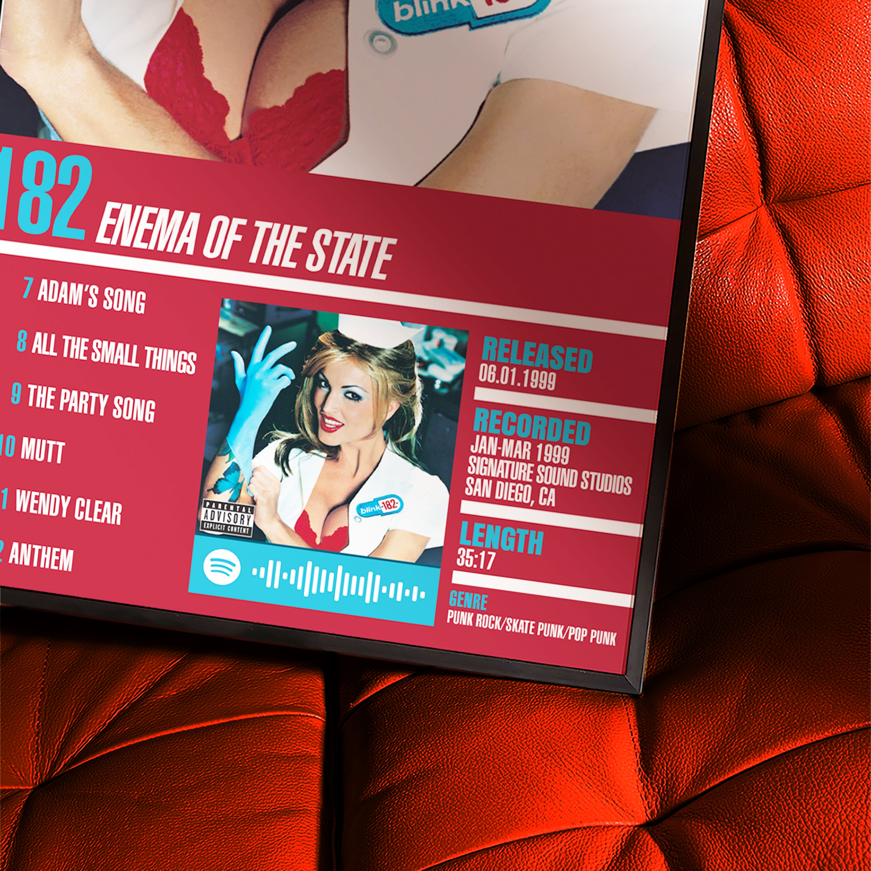 Blink-182 – Enema of the State | Tracklist (2-Poster Set)