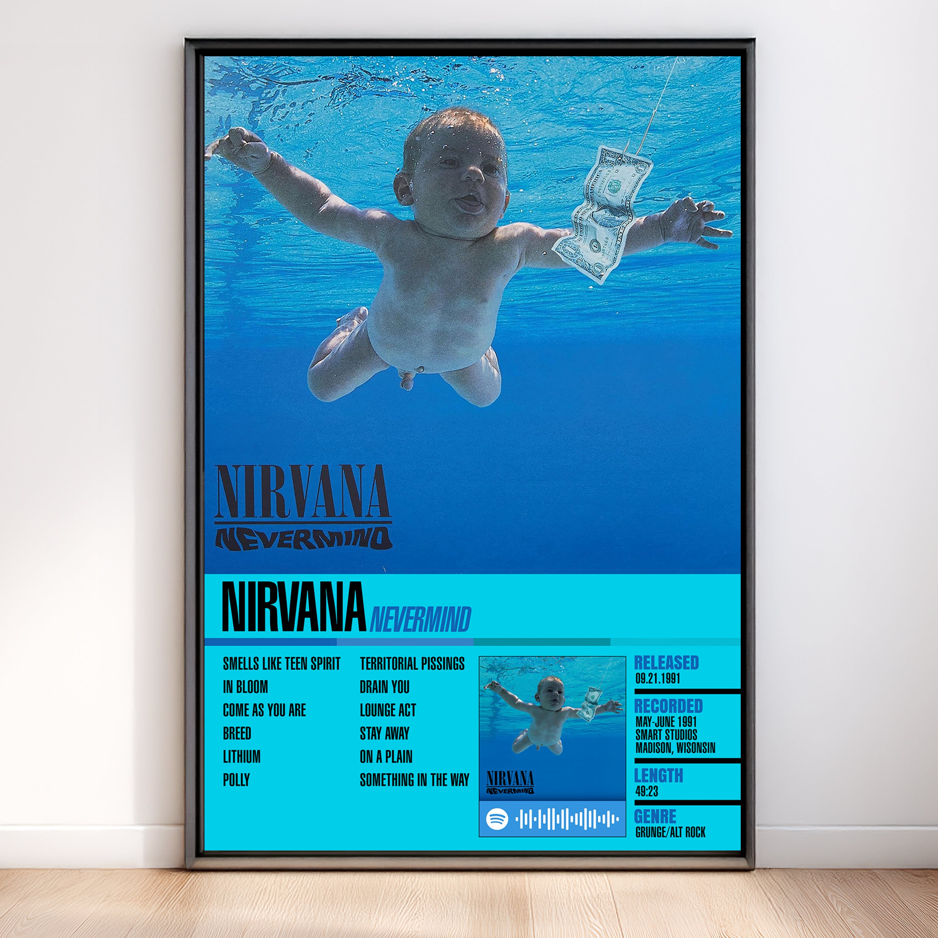Nirvana – Nevermind | Tracklist (2-Poster Set)