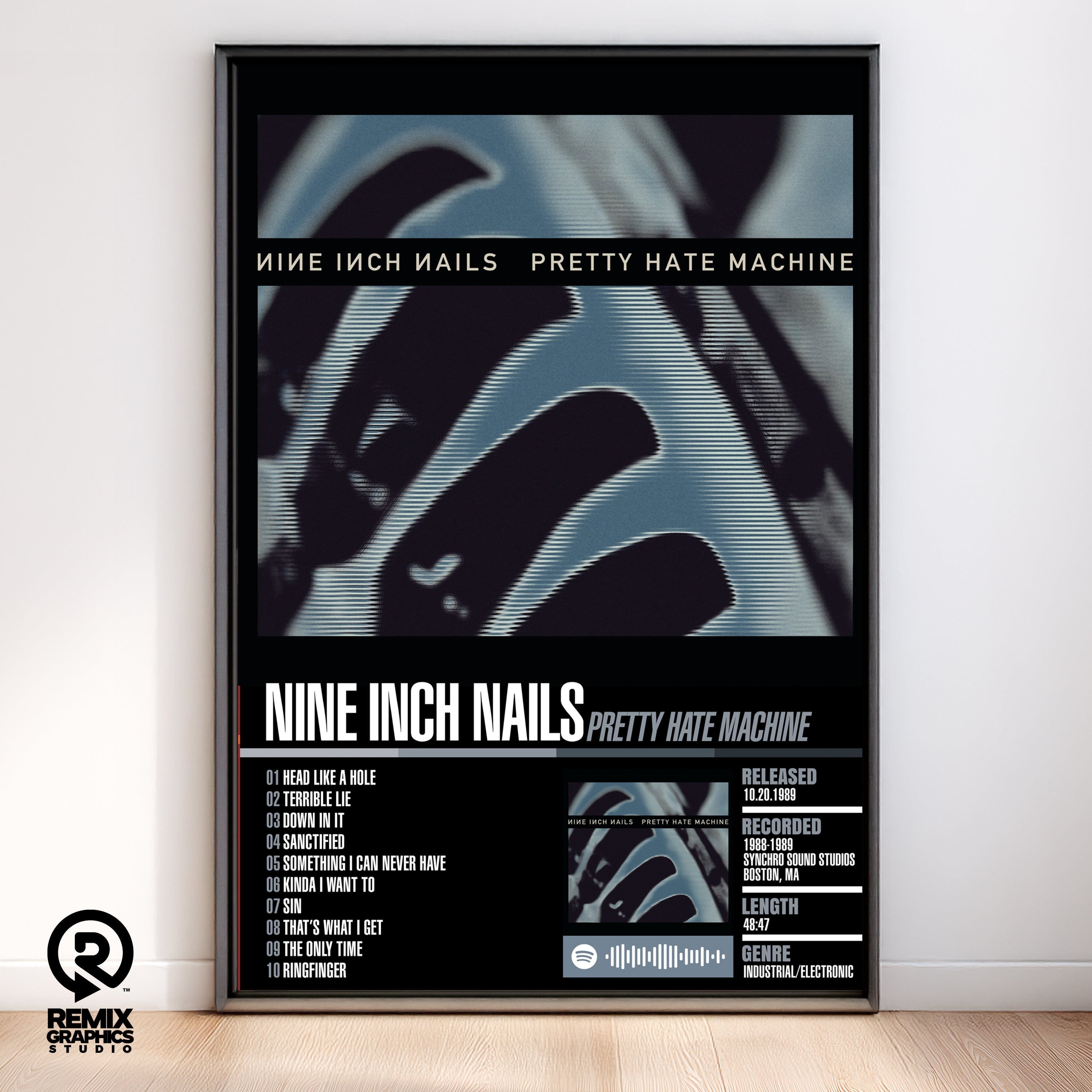 Nine Inch Nails – Pretty Hate Machine | Tracklist (2-Poster Set)