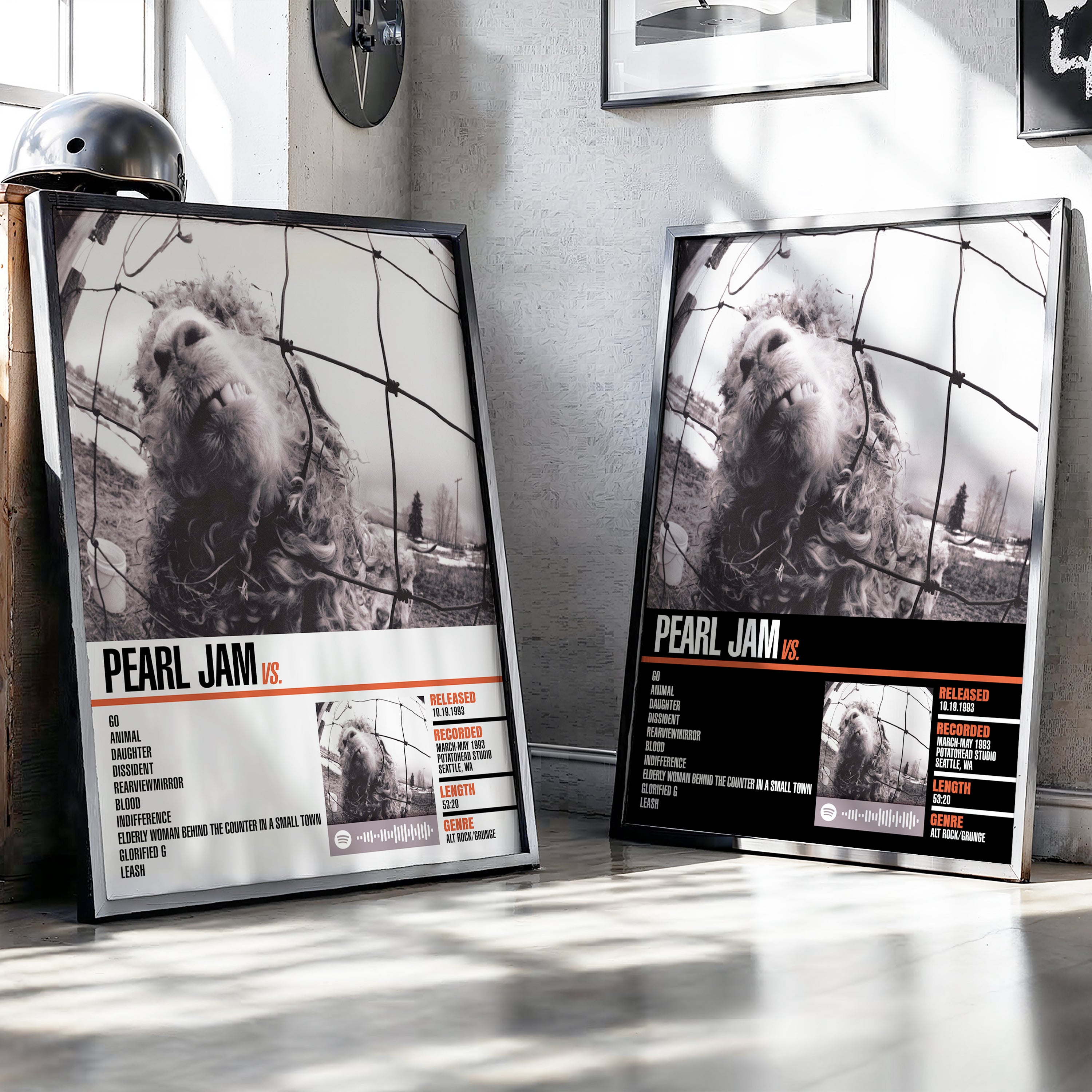Pearl Jam – Vs. | Tracklist (2-Poster Set)