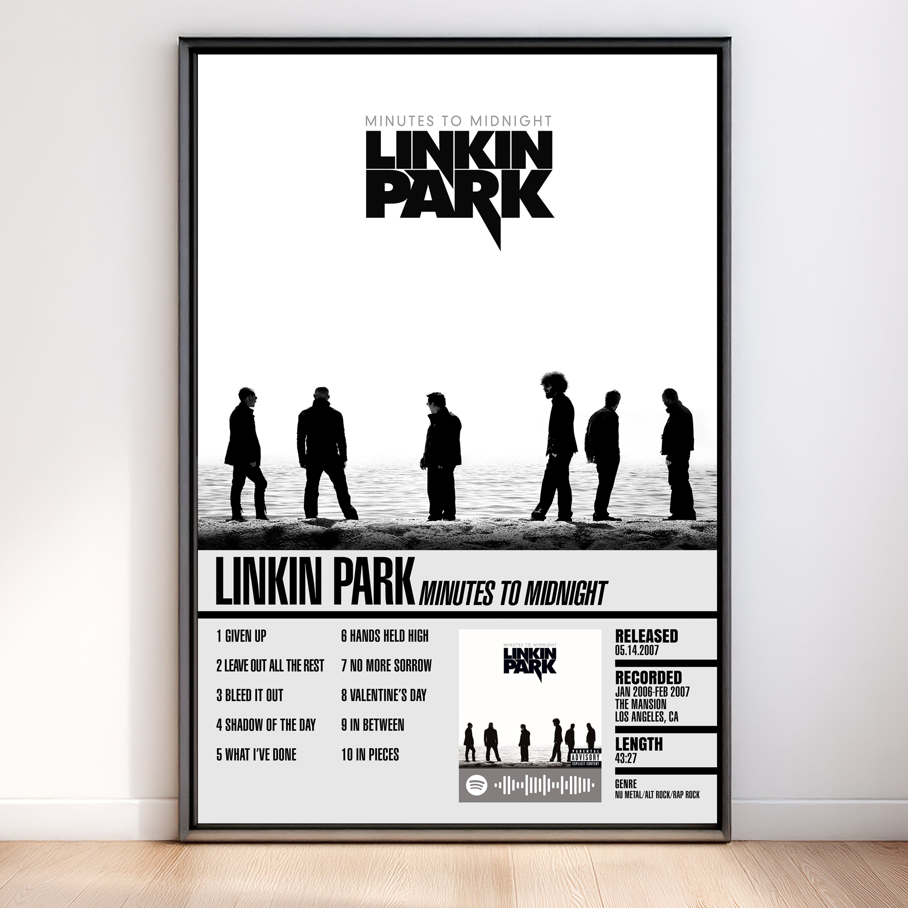 Linkin Park – Minutes to Midnight | Tracklist (2-Poster Set)