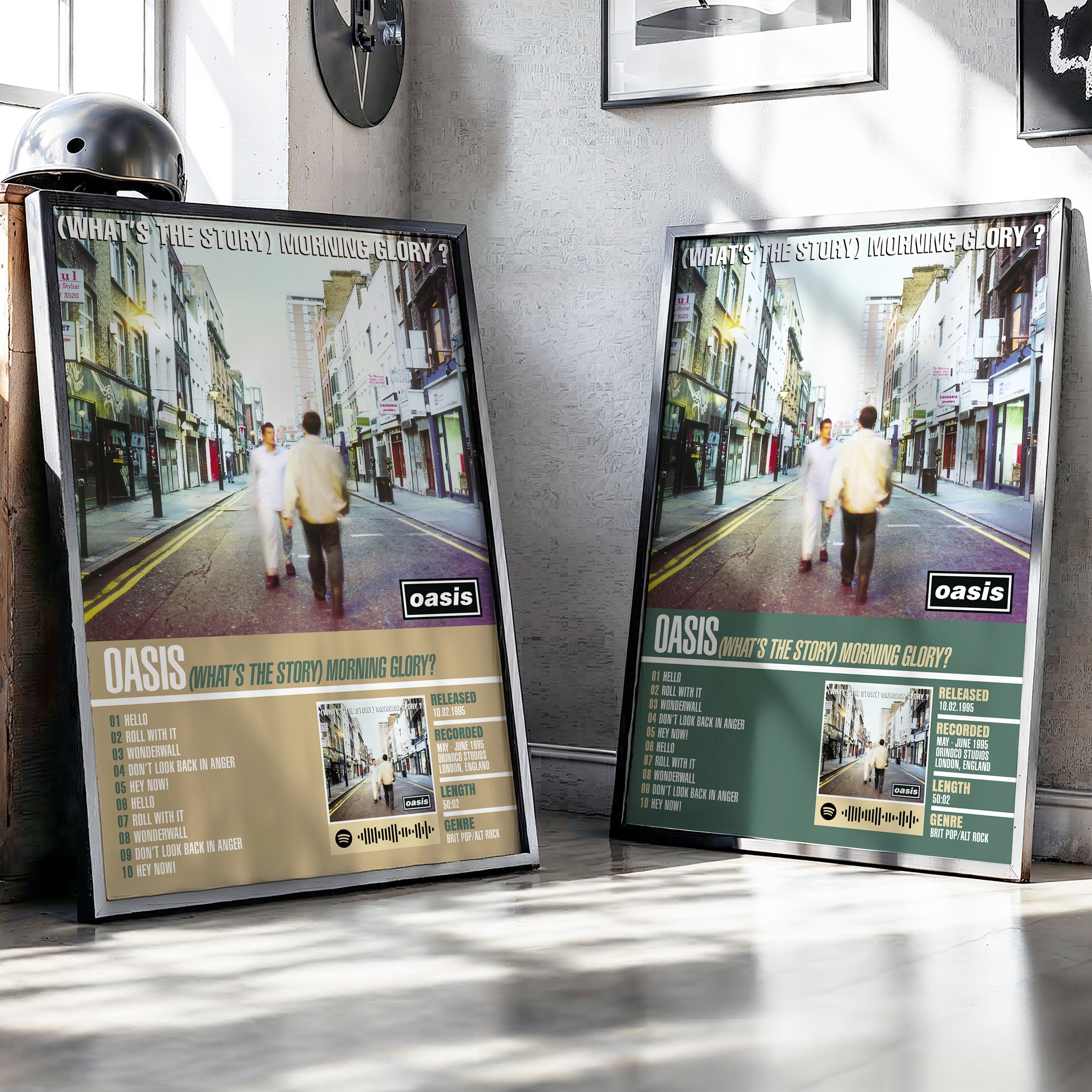 Oasis – (What’s the Story) Morning Glory? | Tracklist (2-Poster Set)