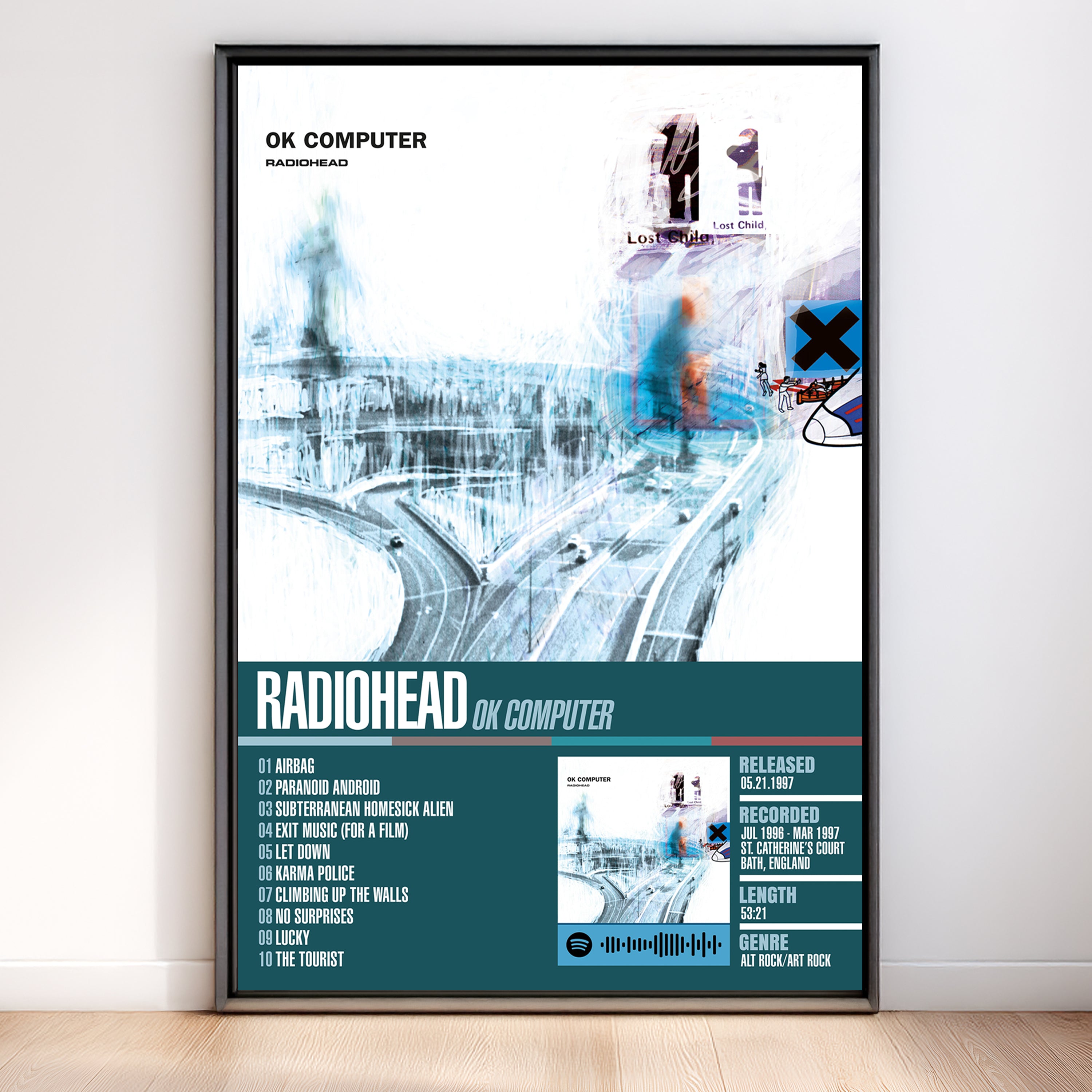 Radiohead – OK Computer | Tracklist (2-Poster Set)