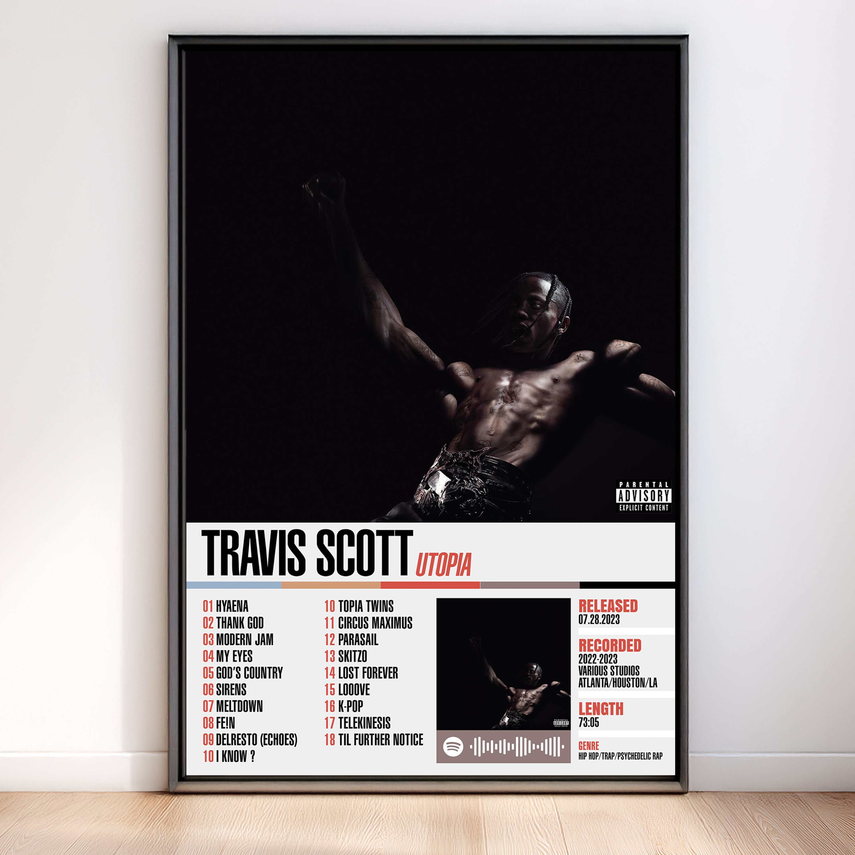 Travis Scott – Utopia | Tracklist (2-Poster Set)