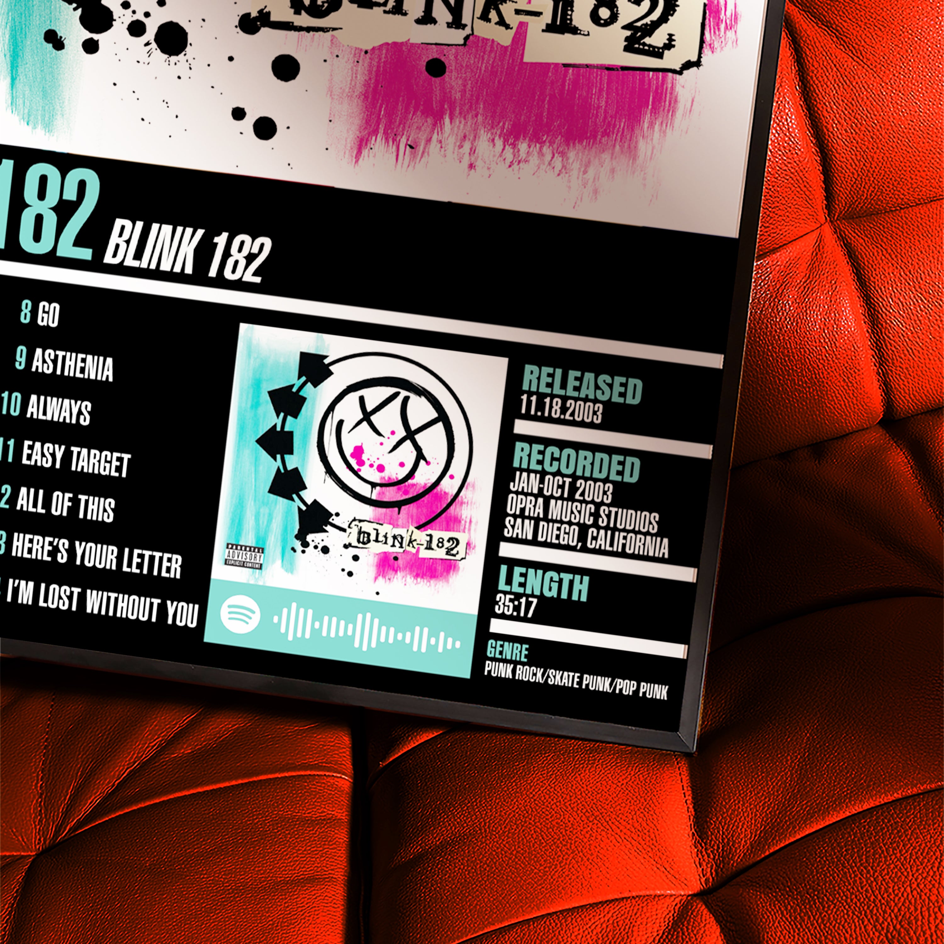 Blink-182 – Blink-182 | Tracklist (2-Poster Set)