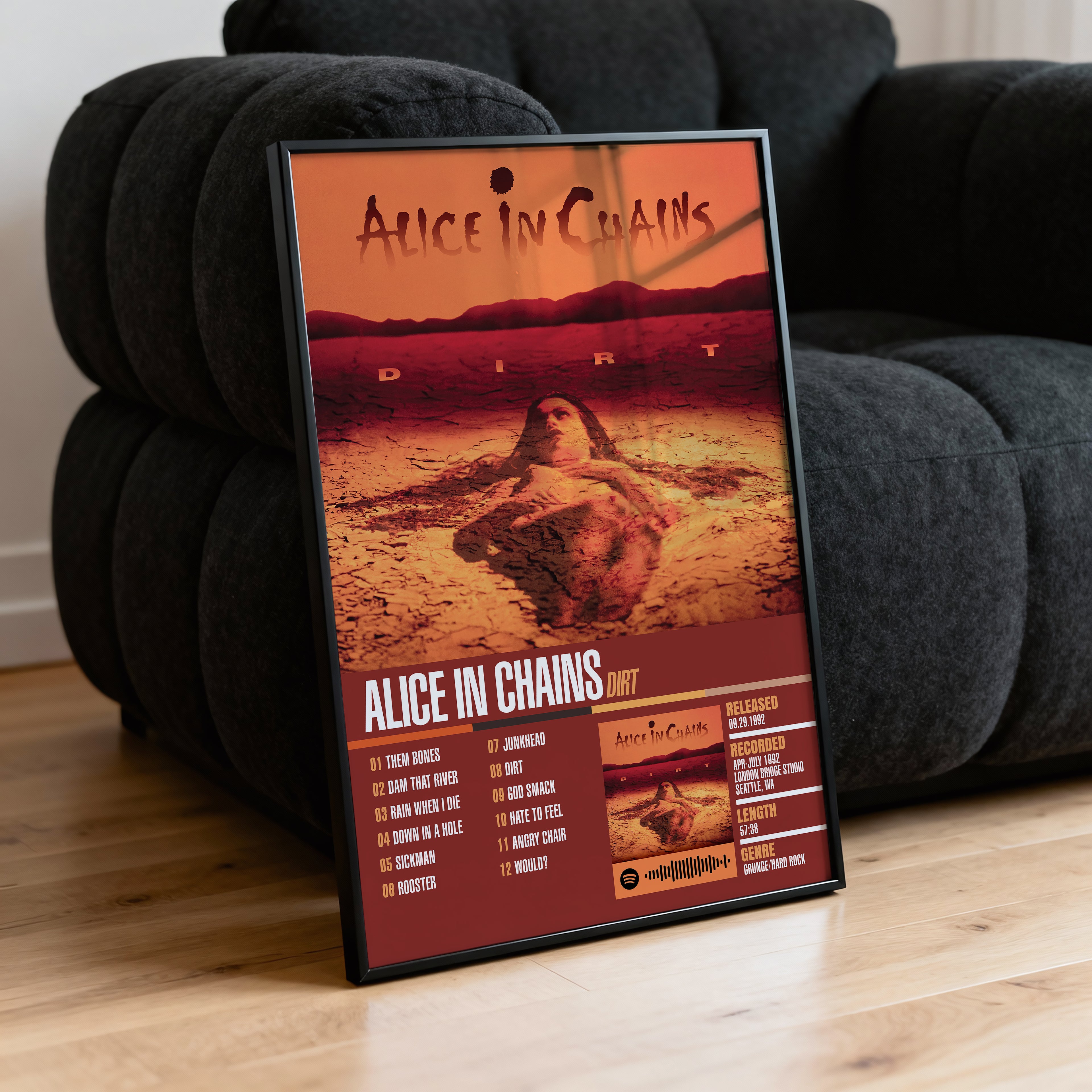 Alice In Chains – Dirt | Tracklist Poster