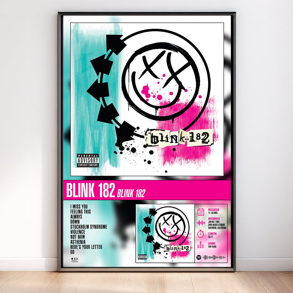 Blink-182 – Blink-182 | Tracklist  Poster