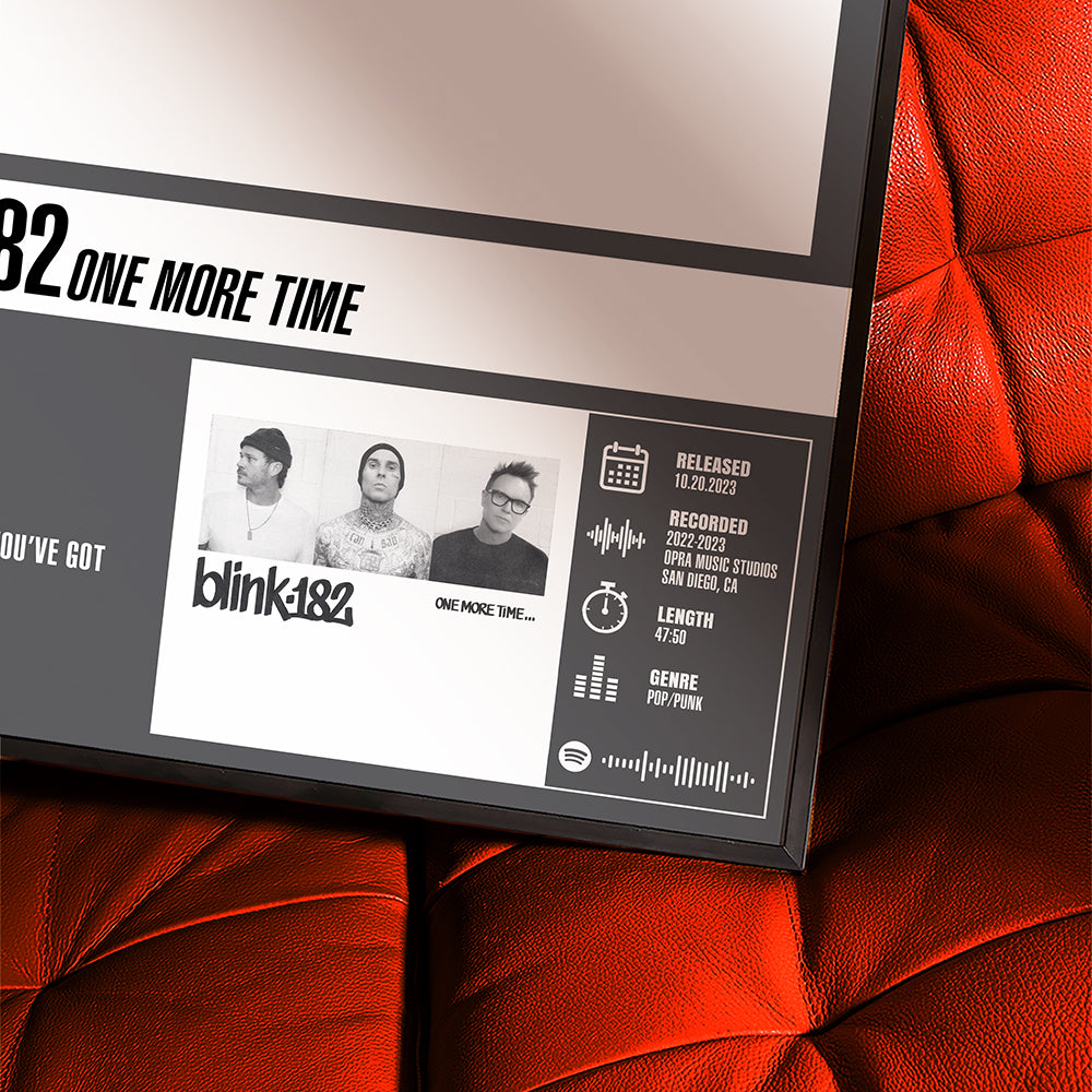 Blink-182 – One More Time… | Tracklist Poster