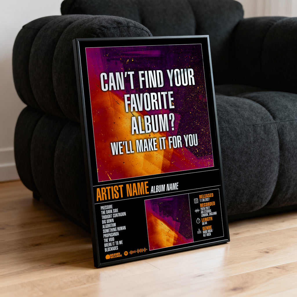 Choose Your Own Album | Custom Album Poster (Digital Download)