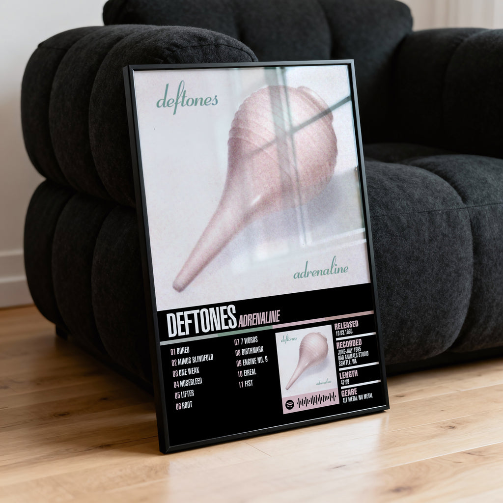 Deftones – Adrenaline | Tracklist Poster