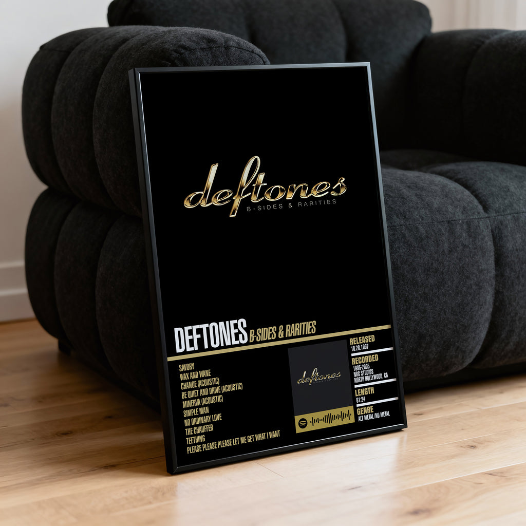 Deftones – B-Sides & Rarities | Tracklist Poster
