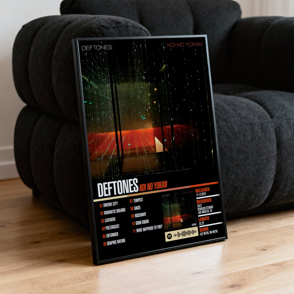Deftones – Koi No Yokan | Tracklist Poster