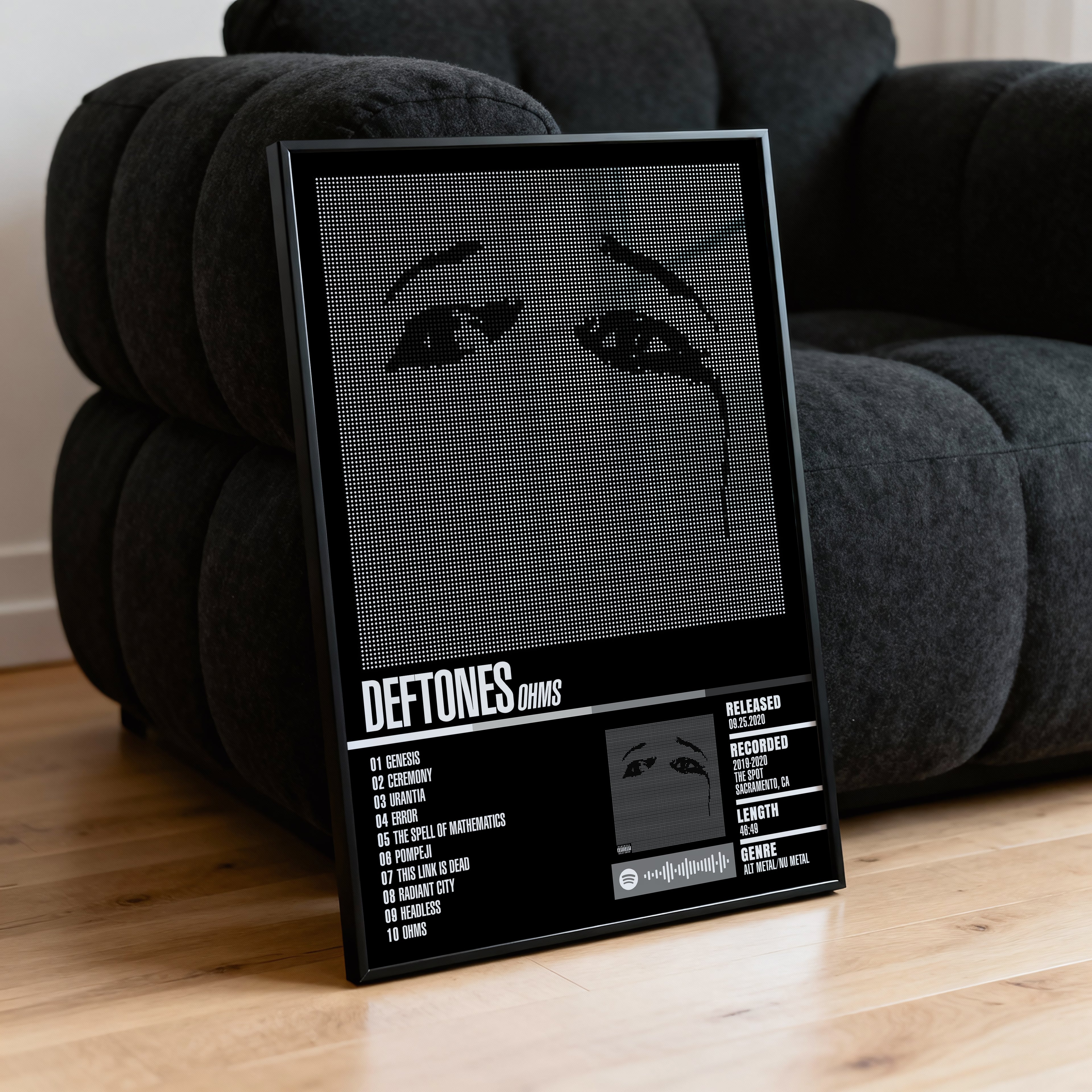 Deftones – Ohms | Tracklist Poster