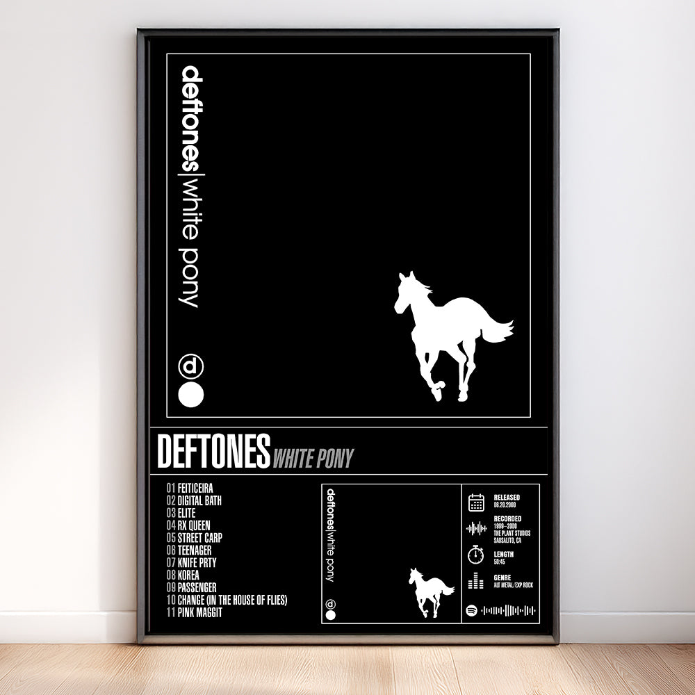 Deftones – White Pony | Tracklist Poster