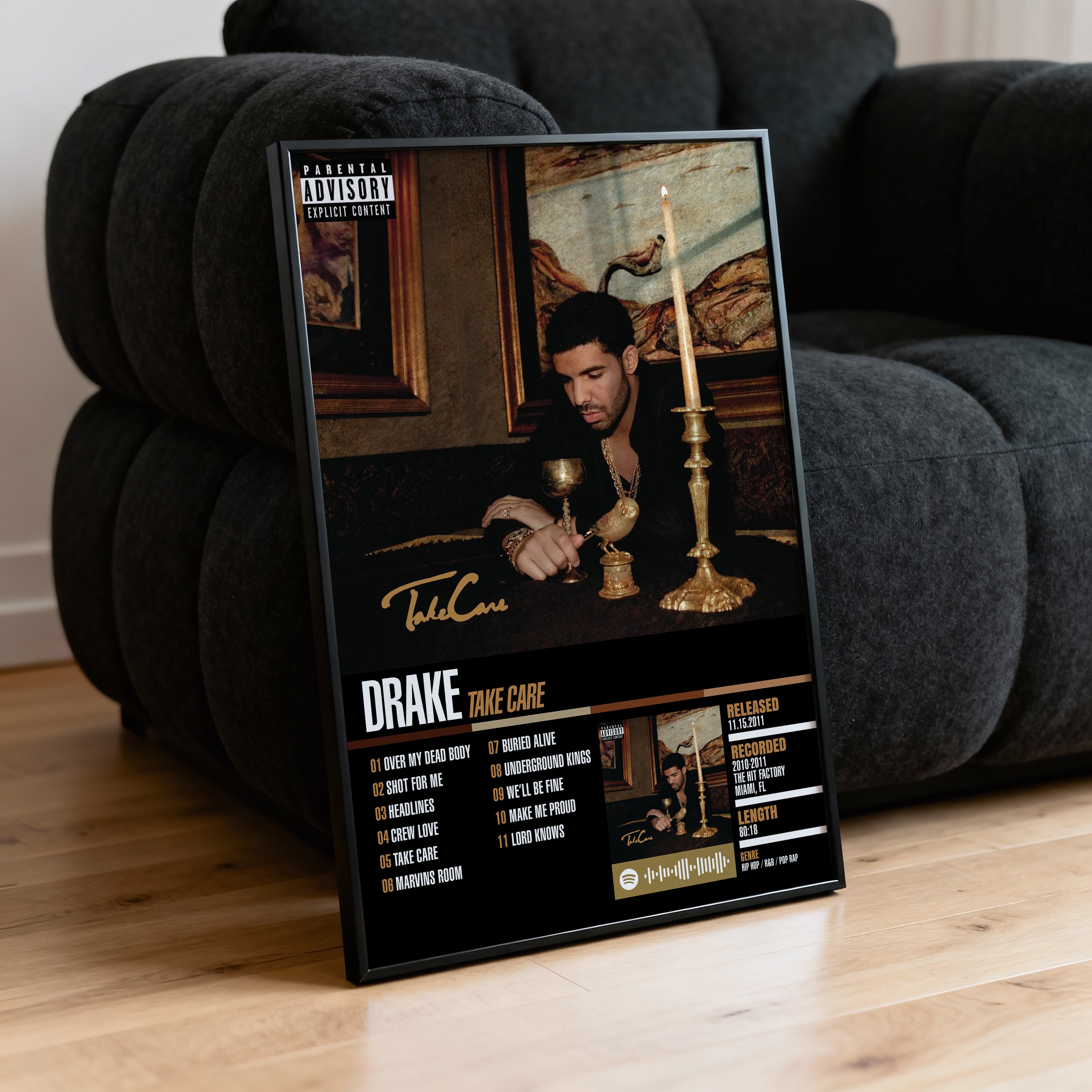 Drake – Take Care | Tracklist Poster