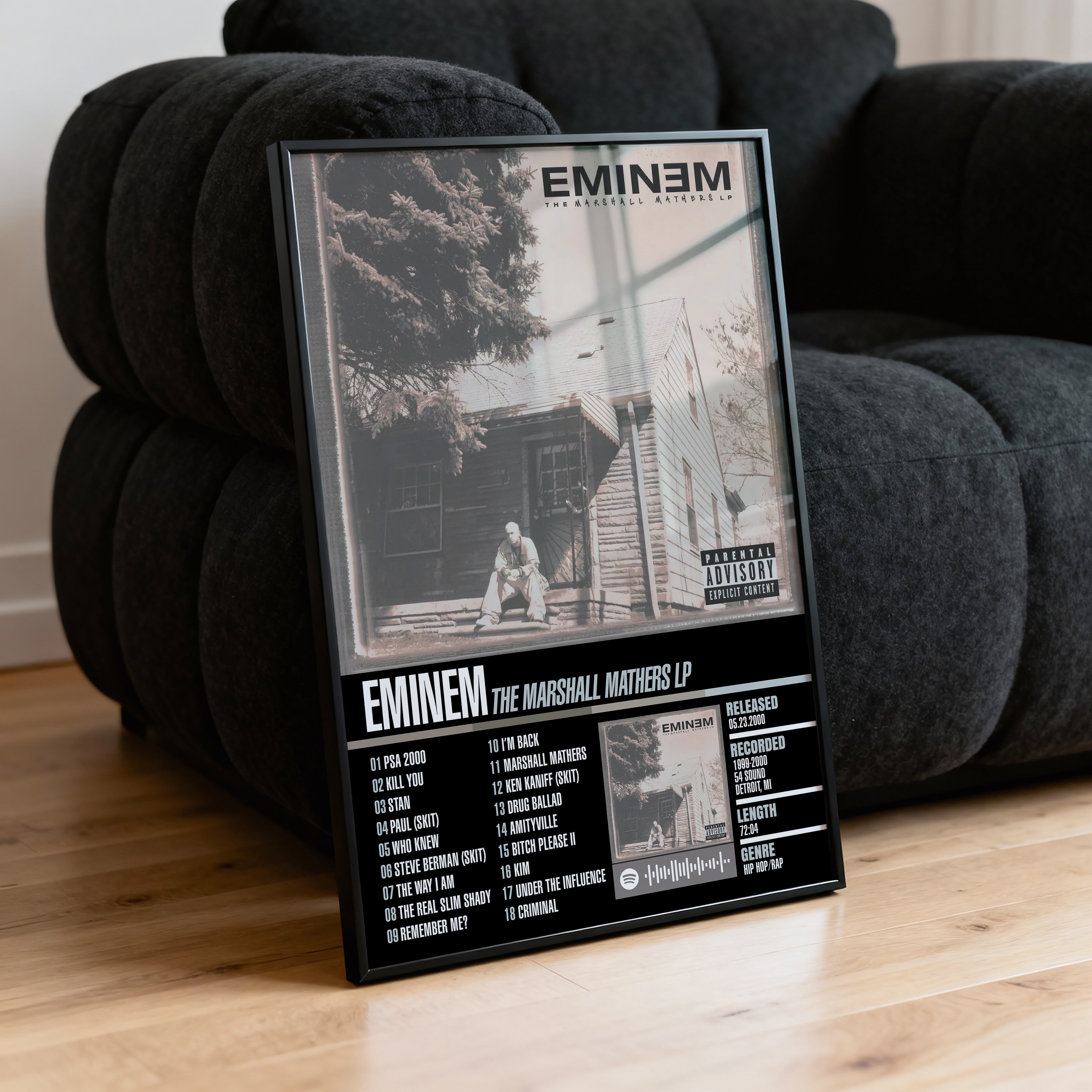 Eminem – The Marshall Mathers LP | Tracklist Poster