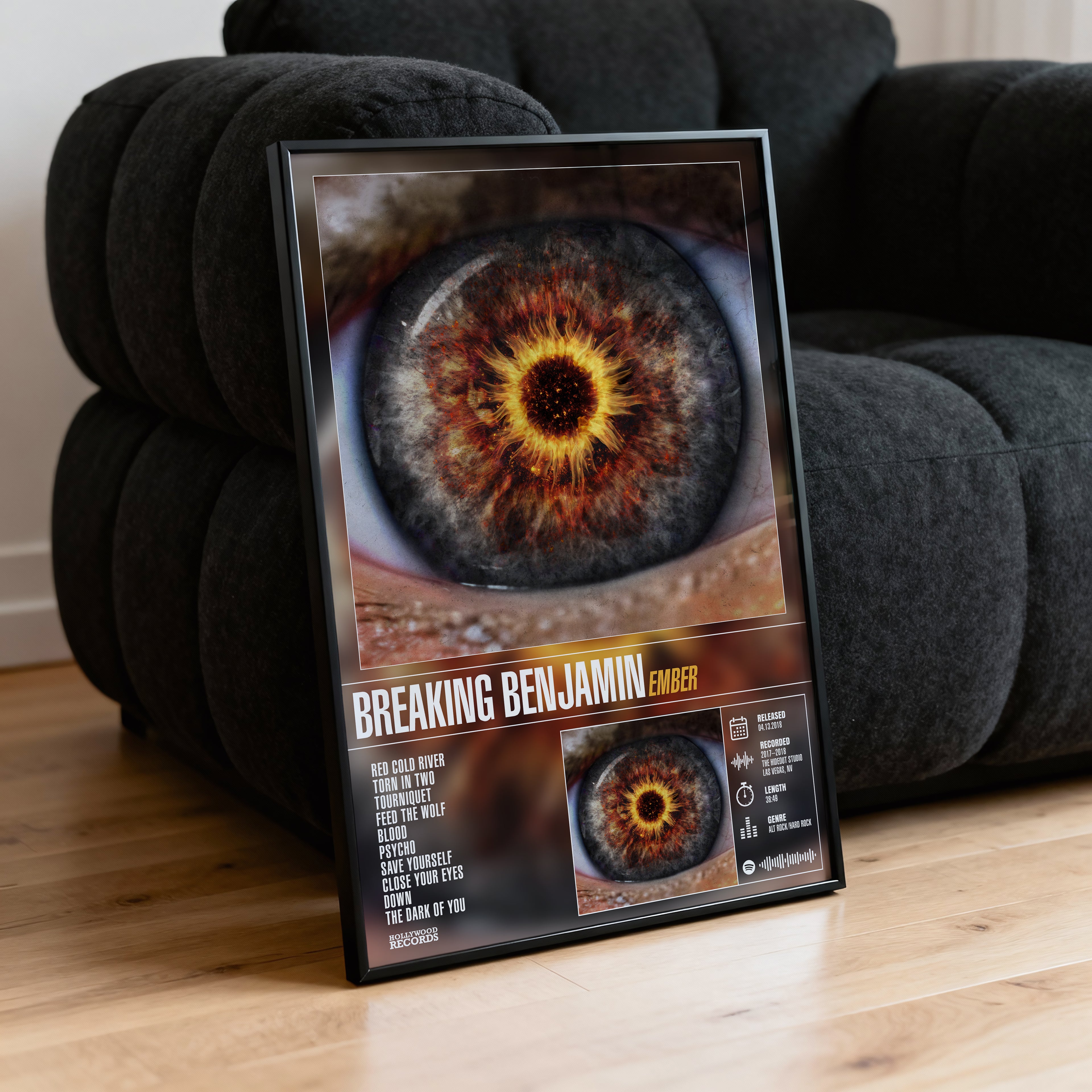 Breaking Benjamin - Ember | Tracklist Poster
