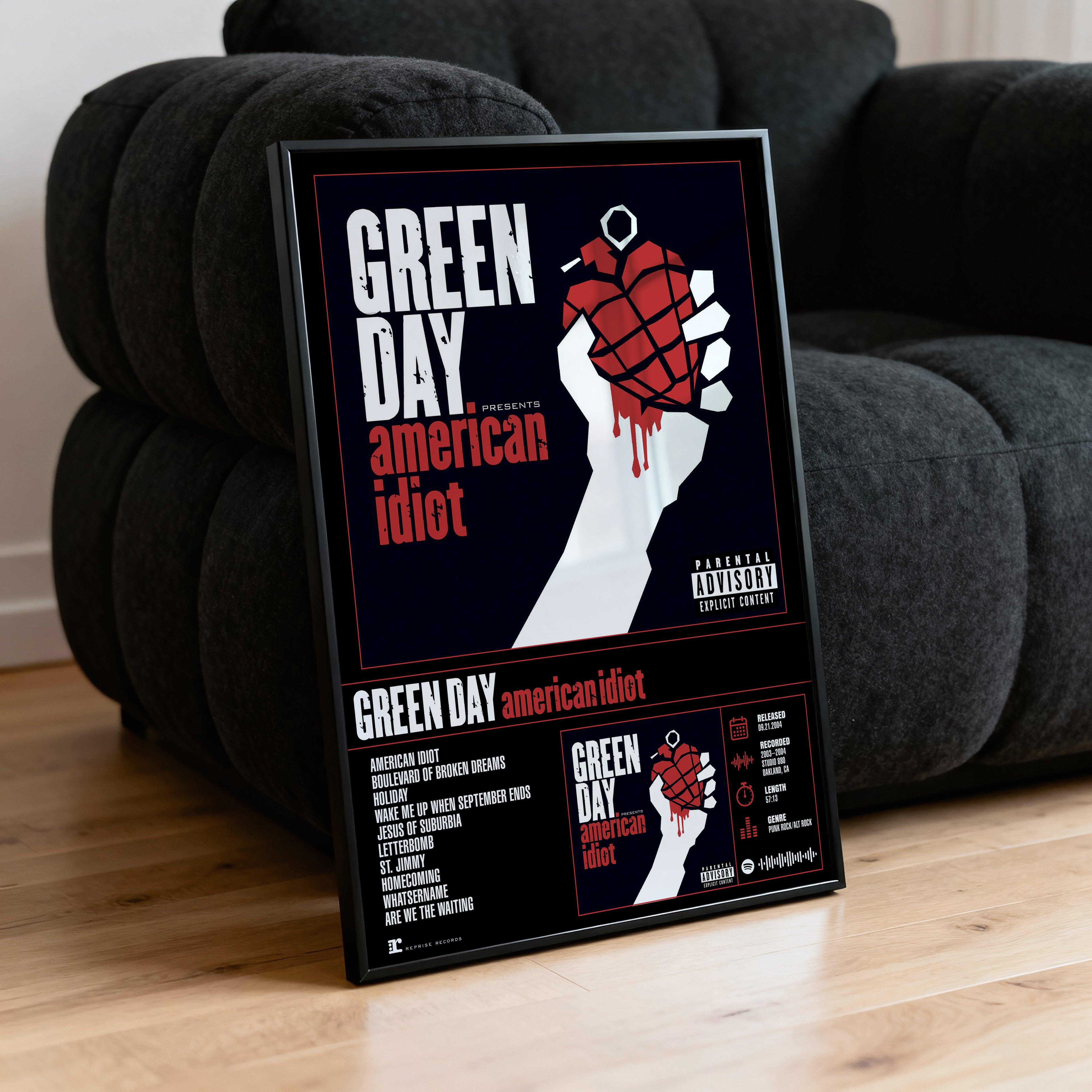 Green Day – American Idiot | Tracklist Poster
