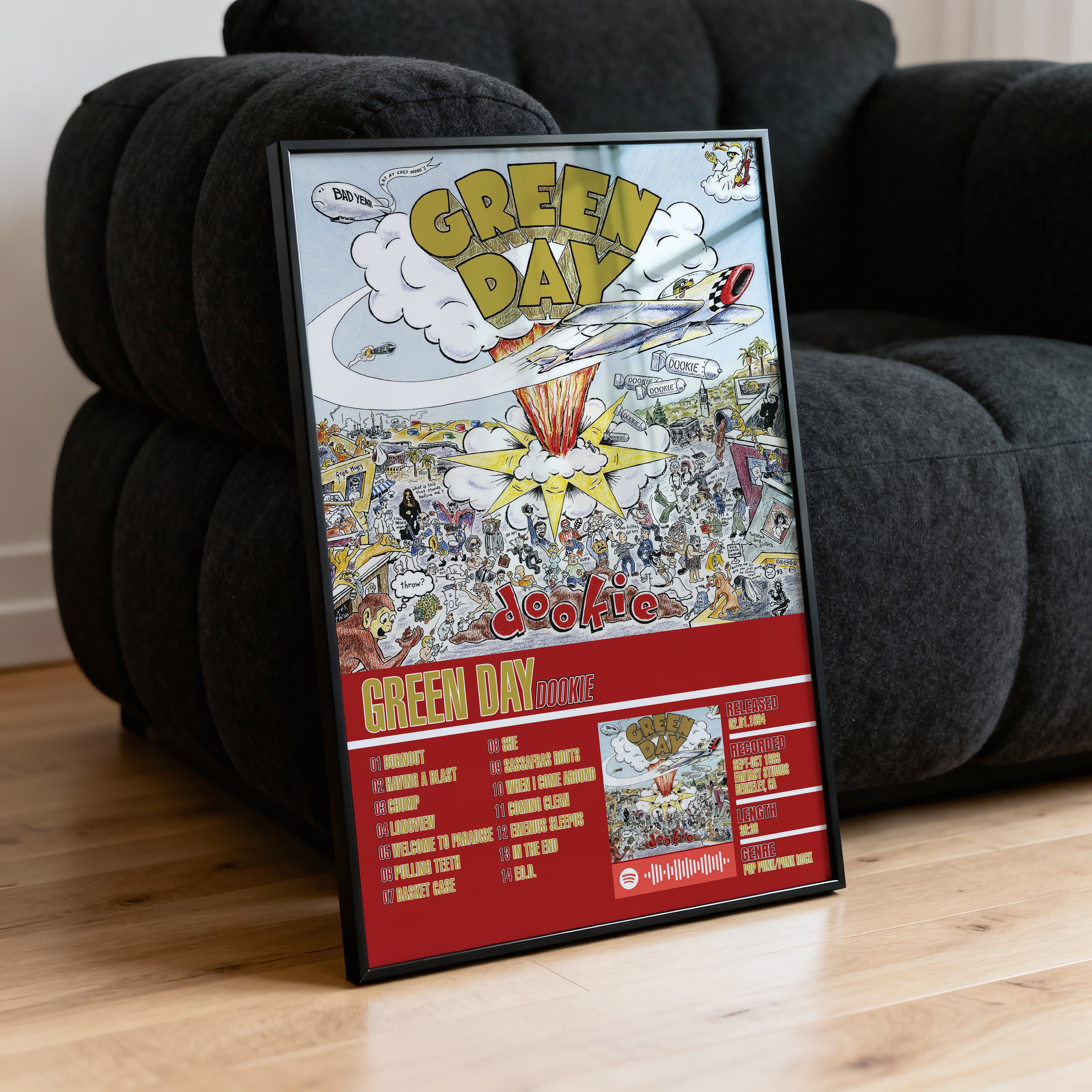 Green Day – Dookie | Tracklist Poster