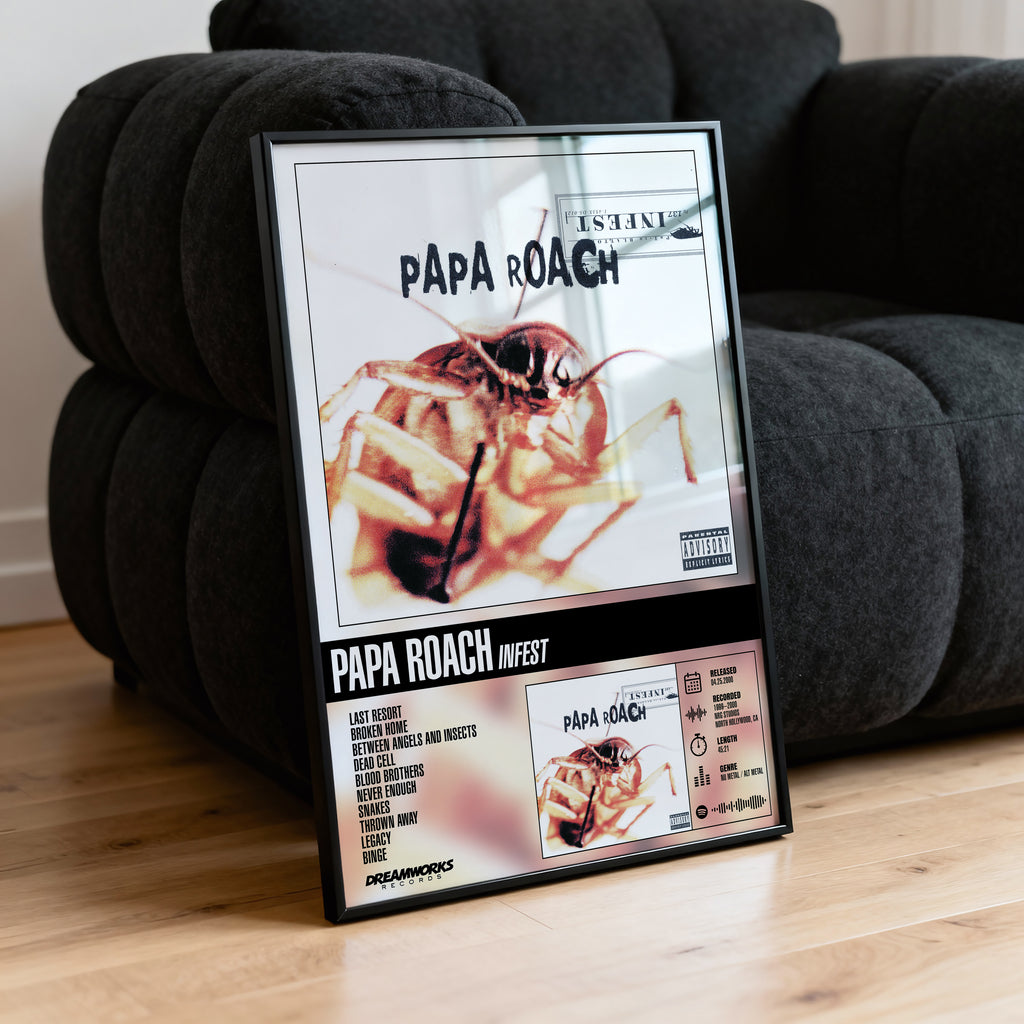 Papa Roach - Infest | Tracklist Poster