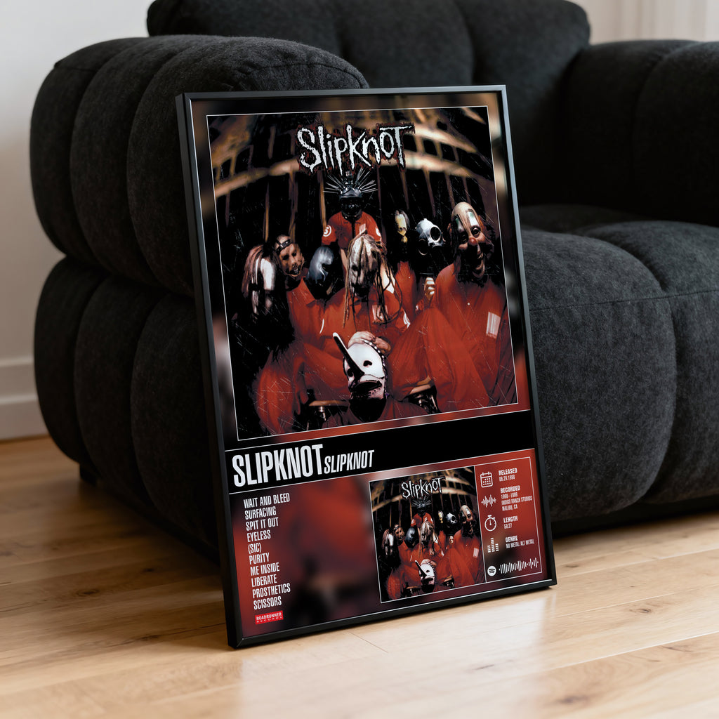 Slipknot - Slipknot | Tracklist Poster