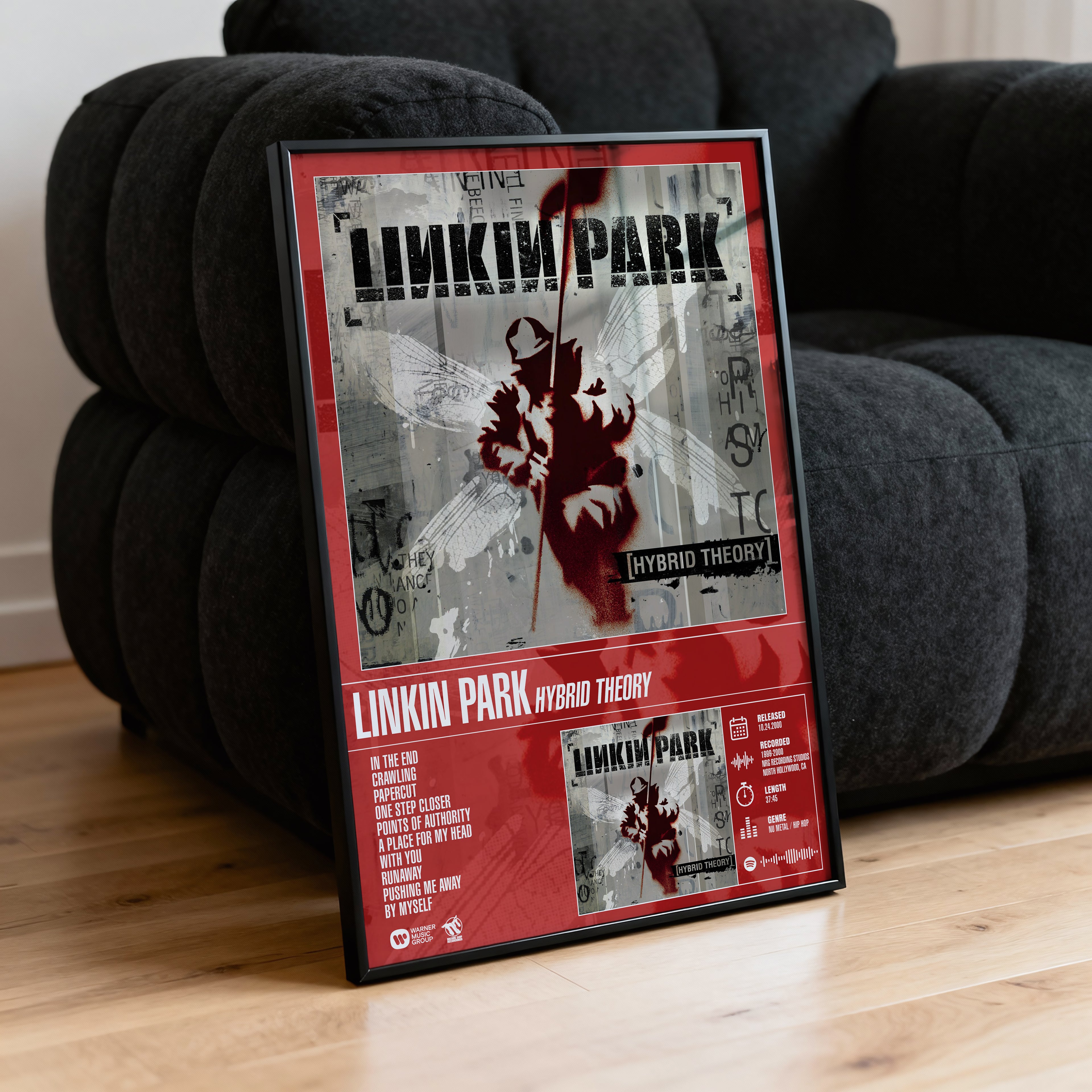 Linkin Park – Hybrid Theory | Tracklist Poster