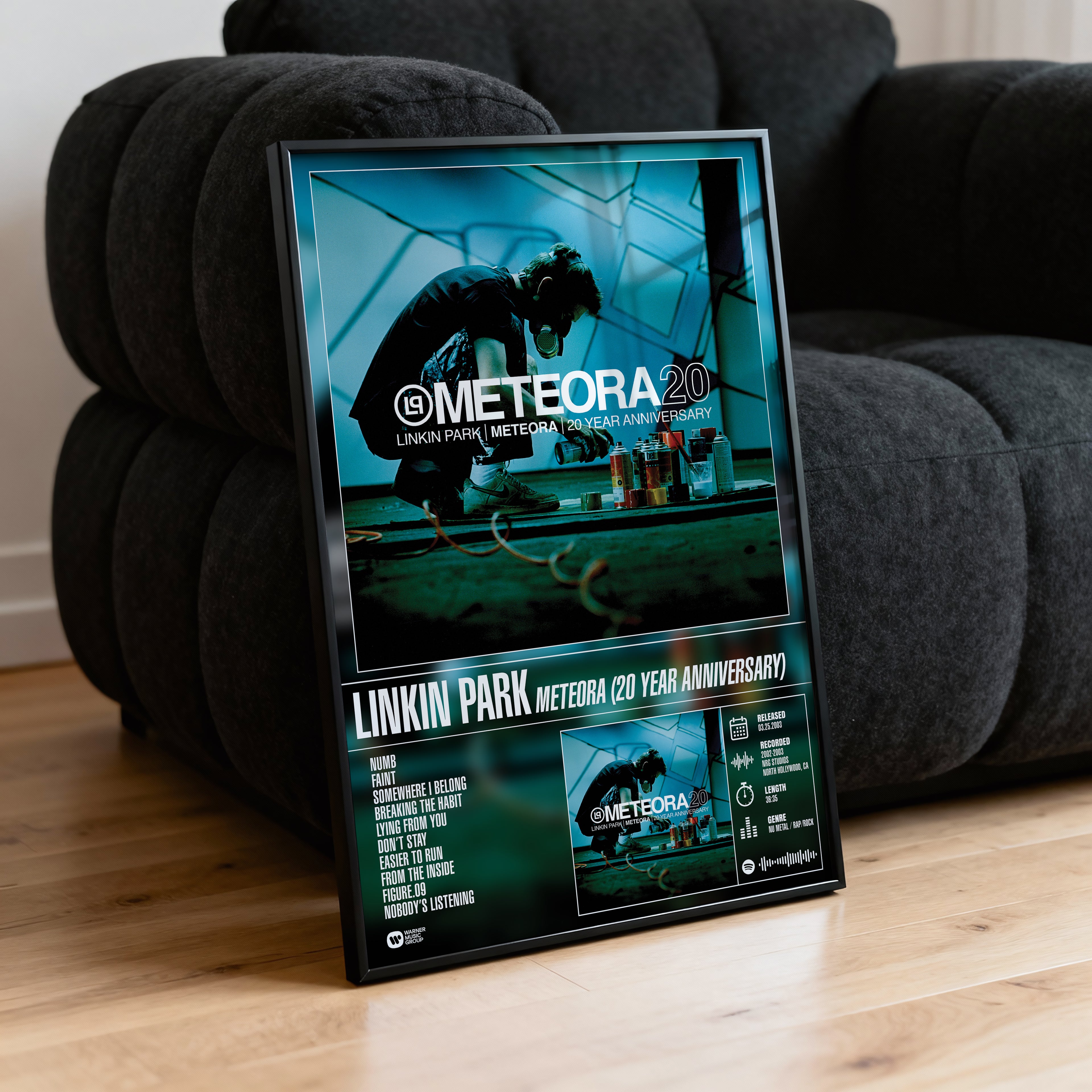 Linkin Park – Meteora (20th Anniversary) | Tracklist Poster